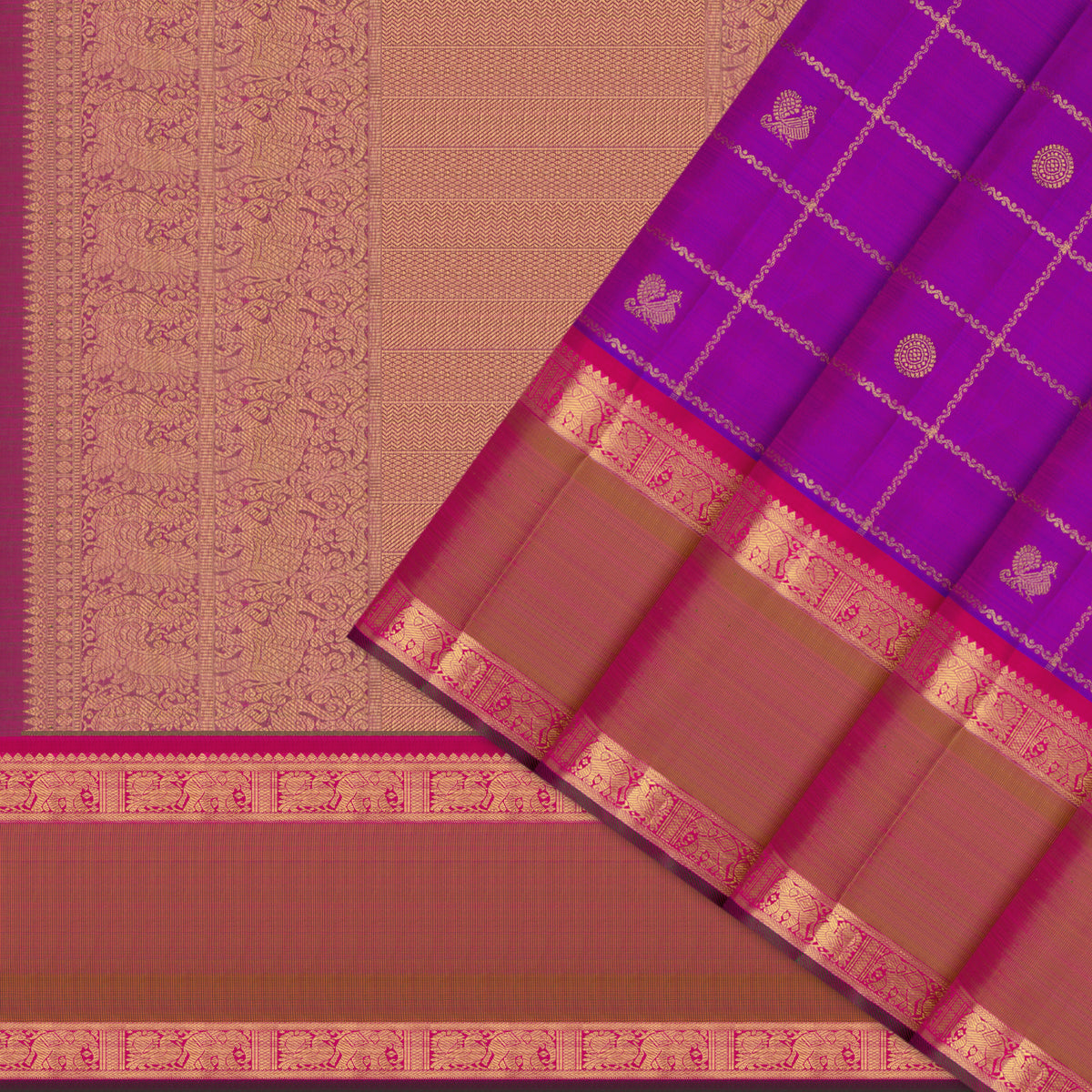Kanakavalli Kanjivaram Silk Sari 26-110-HS001-01734 - Cover View