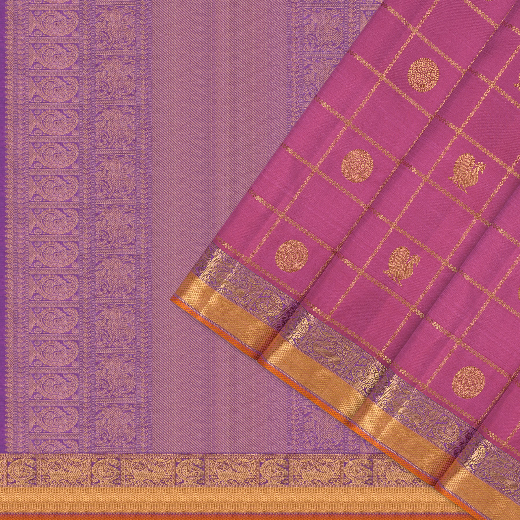 Kanakavalli Kanjivaram Silk Sari 26-110-HS001-01737 - Cover View