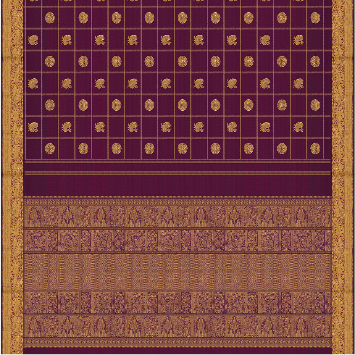 Kanakavalli Kanjivaram Silk Sari 26-110-HS001-01744 - Full View