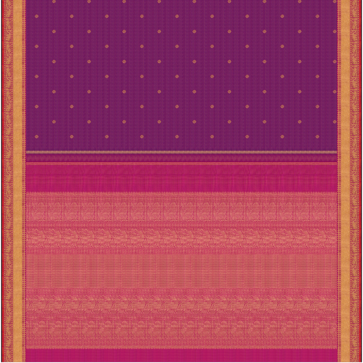 Kanakavalli Kanjivaram Silk Sari 26-110-HS001-01754 - Full View