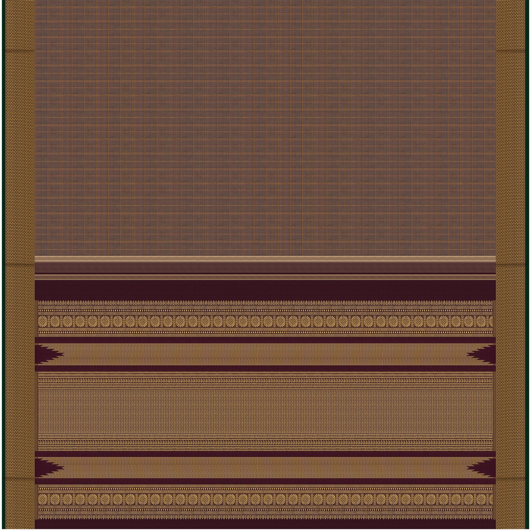 Kanakavalli Kanjivaram Silk Sari 26-110-HS001-01777 - Fabric View