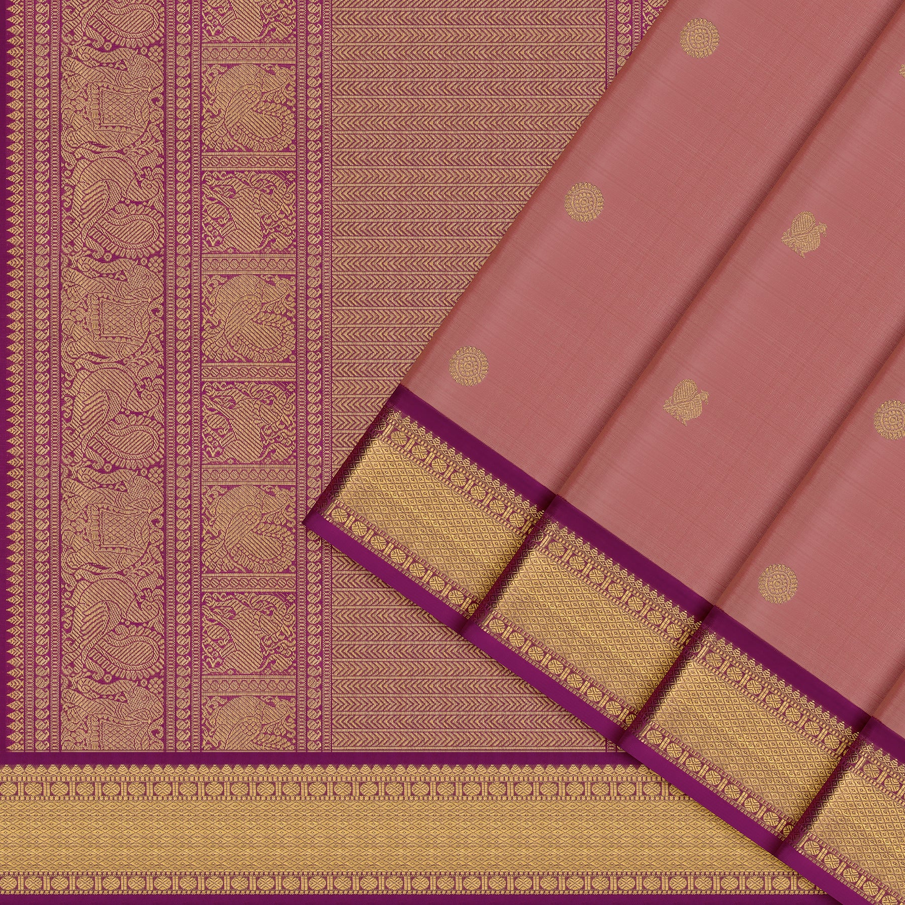 Kanakavalli Kanjivaram Silk Sari 26-110-HS001-01804 - Cover View