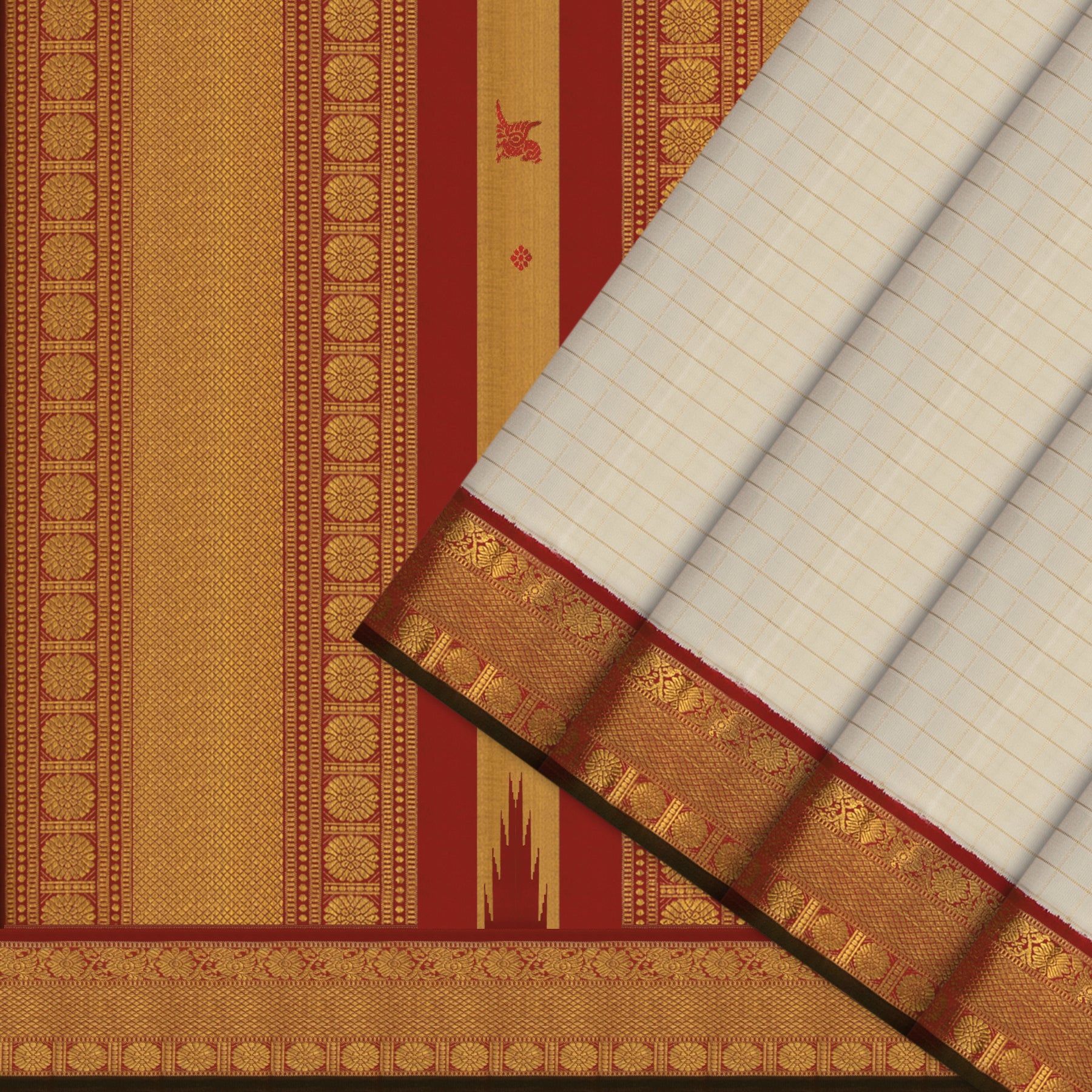 Kanakavalli Kanjivaram Silk Sari 26-110-HS001-02048 - Cover View