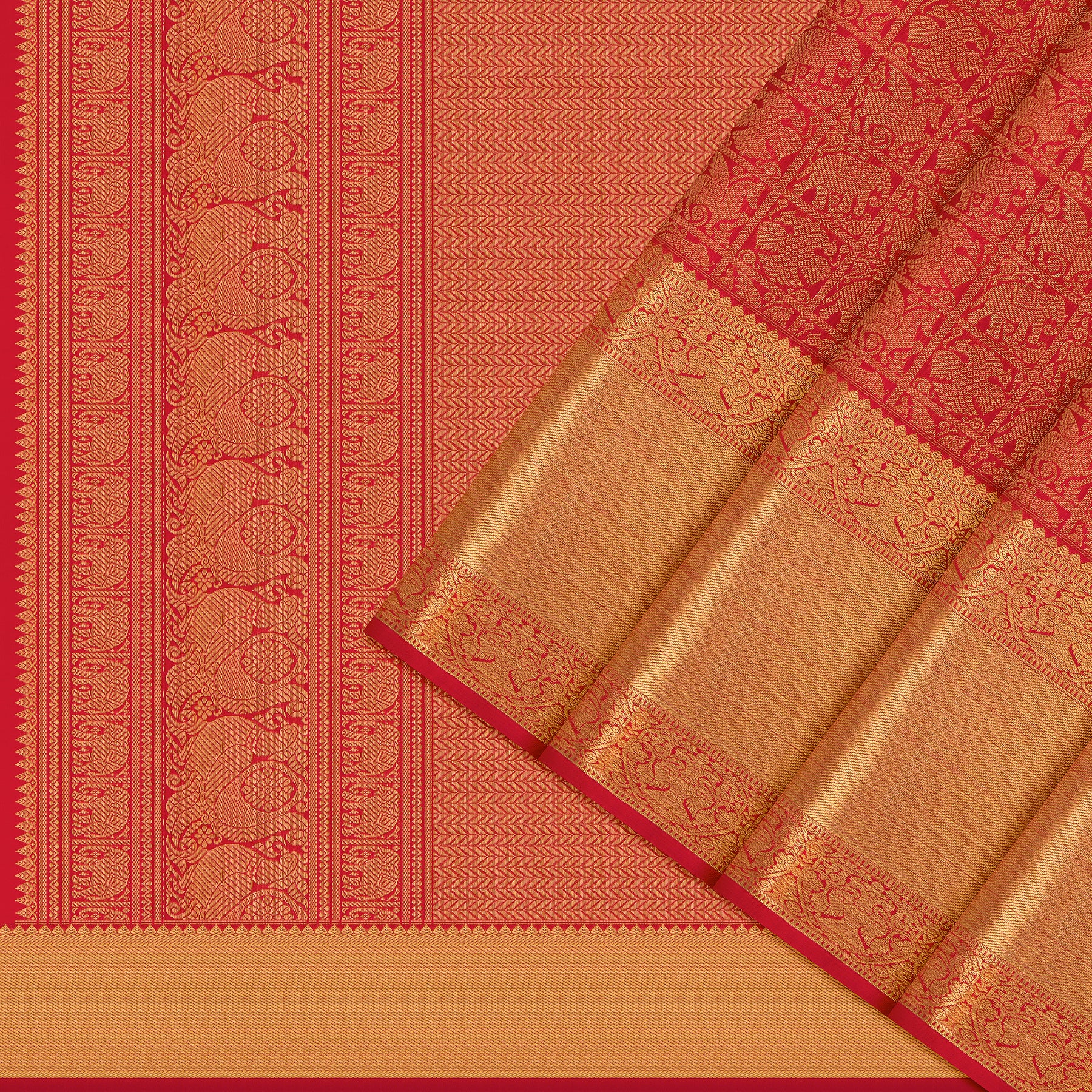 Kanakavalli Kanjivaram Silk Sari 26-110-HS001-02203 - Cover View