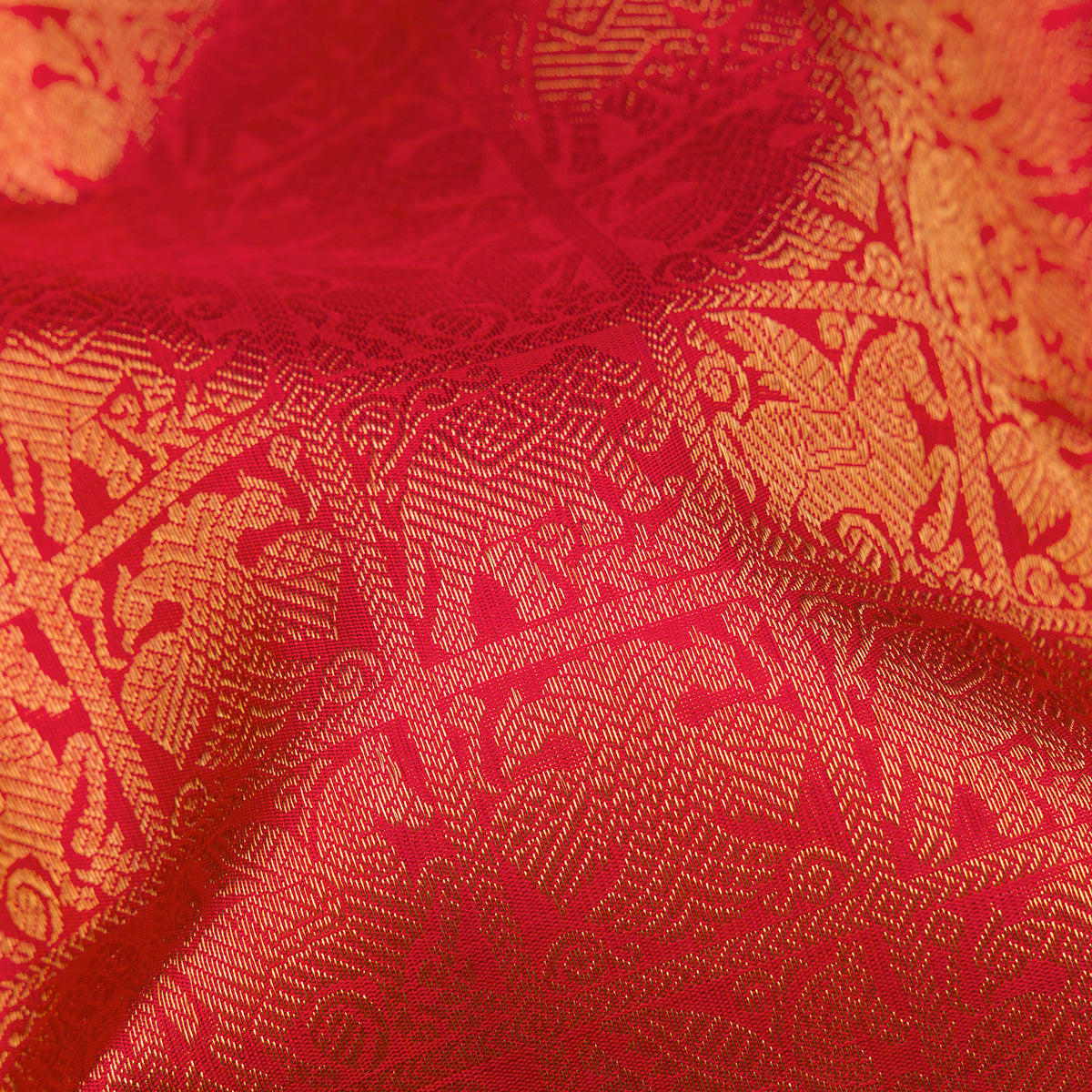 Kanakavalli Kanjivaram Silk Sari 26-110-HS001-02203 - Fabric View