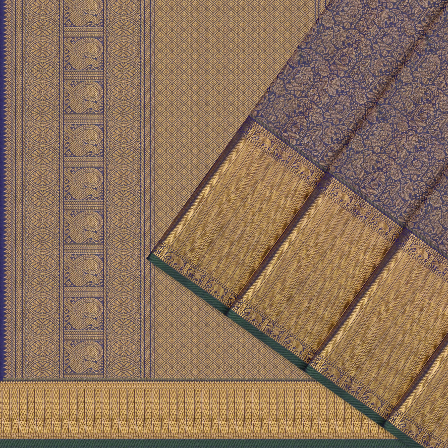 Kanakavalli Kanjivaram Silk Sari 26-110-HS001-02205 - Cover View