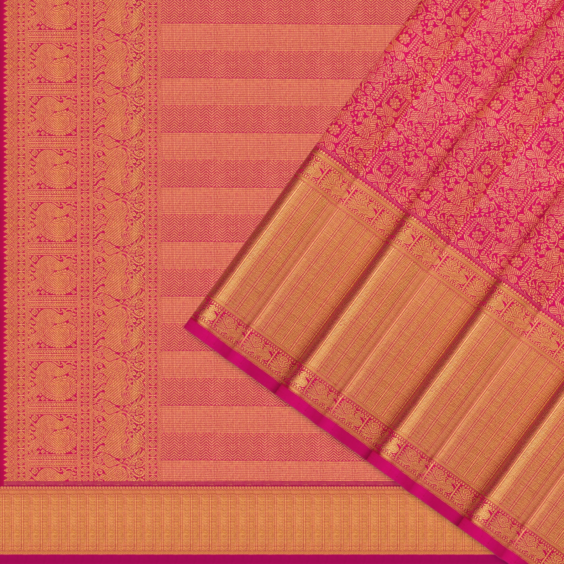 Kanakavalli Kanjivaram Silk Sari 26-110-HS001-02206 - Cover View