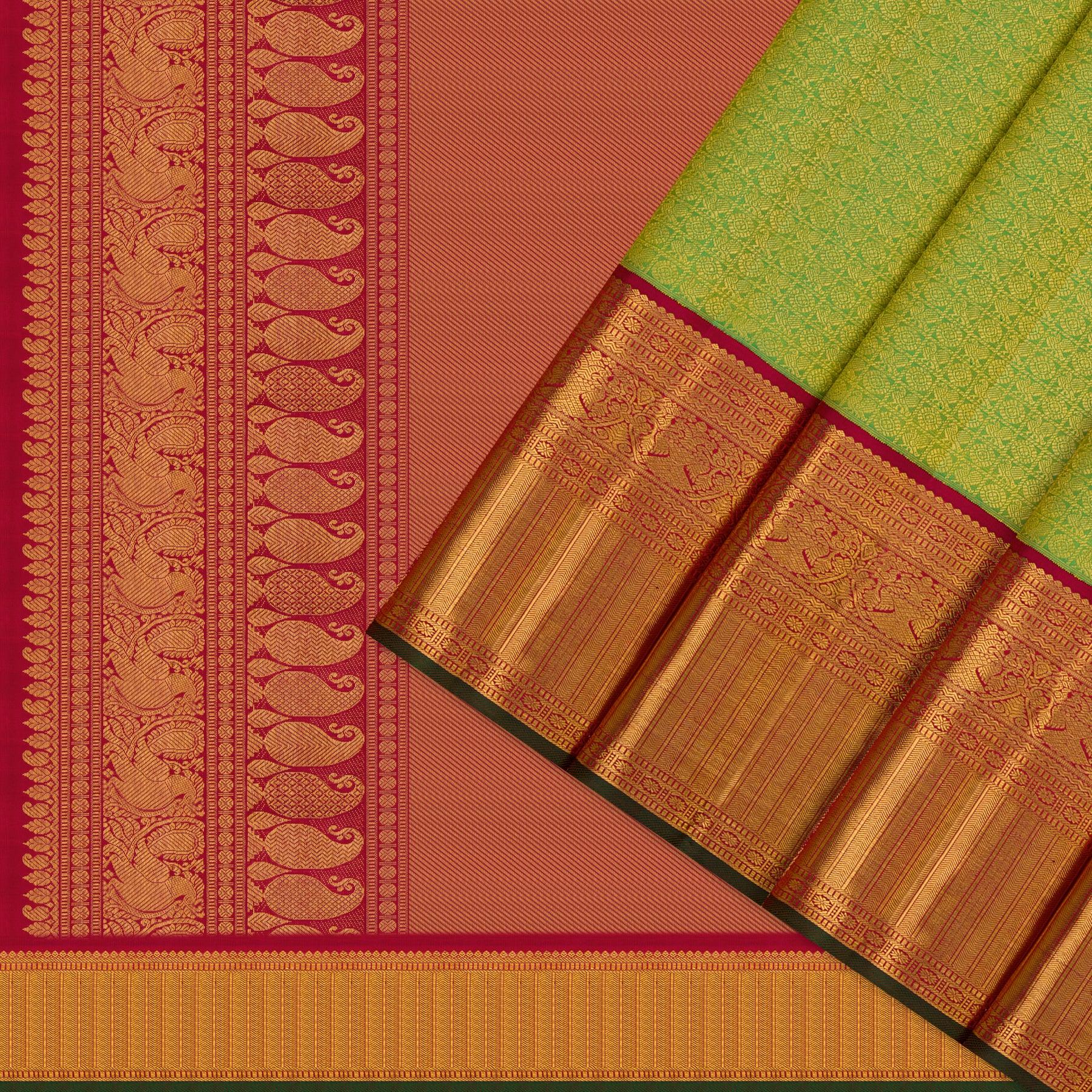 Kanakavalli Kanjivaram Silk Sari 26-110-HS001-02233 - Cover View