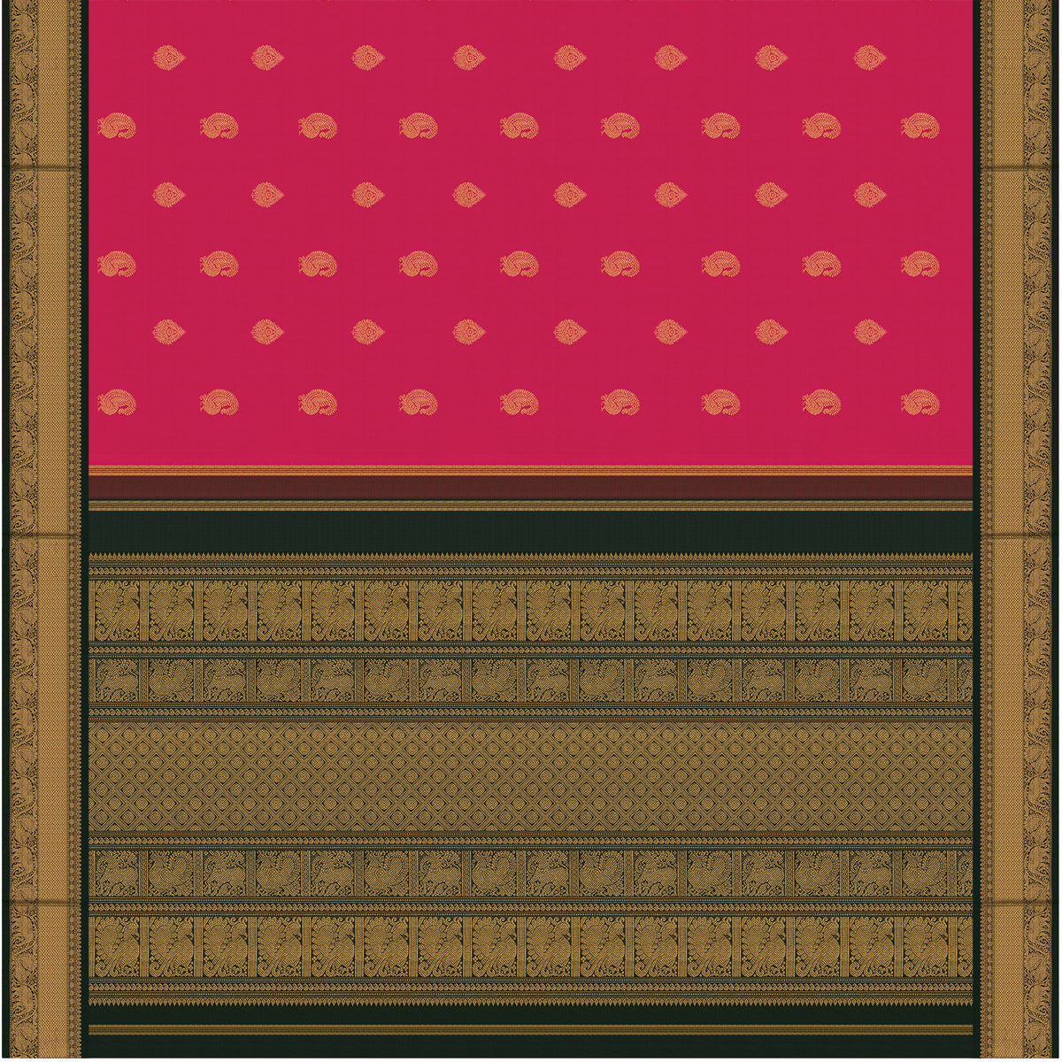 Kanakavalli Kanjivaram Silk Sari 26-110-HS001-02253 - Full View