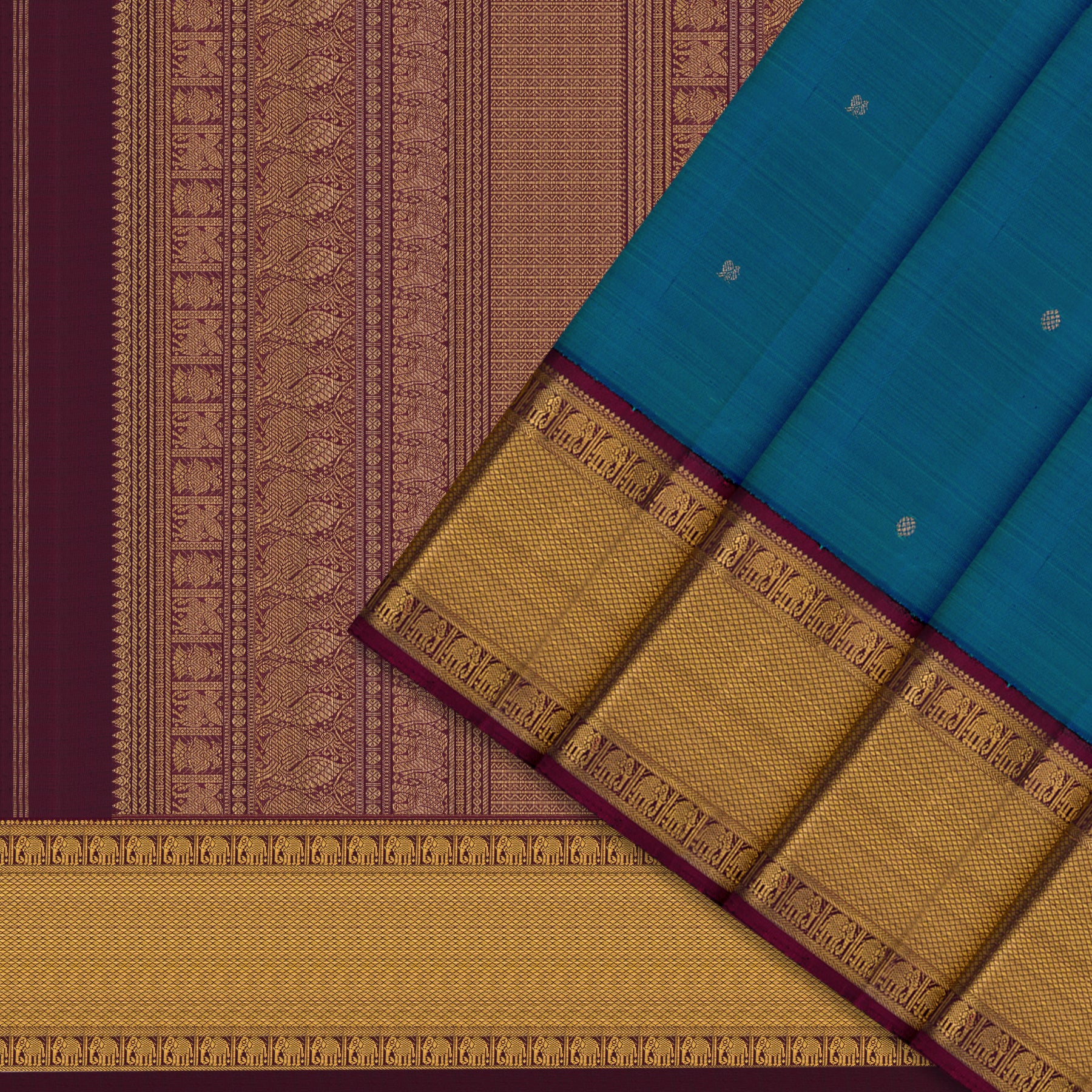 Kanakavalli Kanjivaram Silk Sari 26-110-HS001-02254 - Cover View