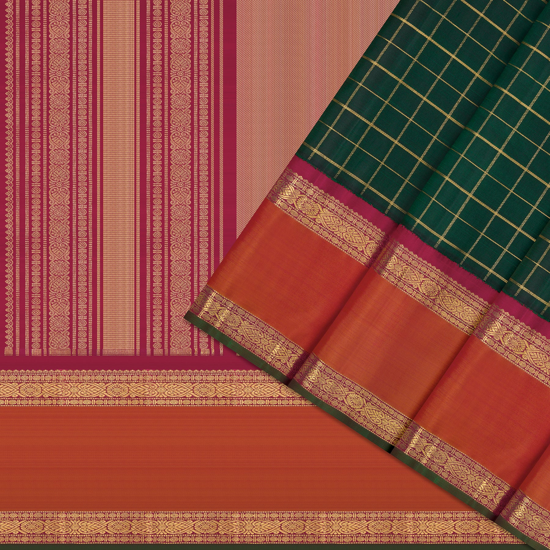 Kanakavalli Kanjivaram Silk Sari 26-110-HS001-02260 - Cover View