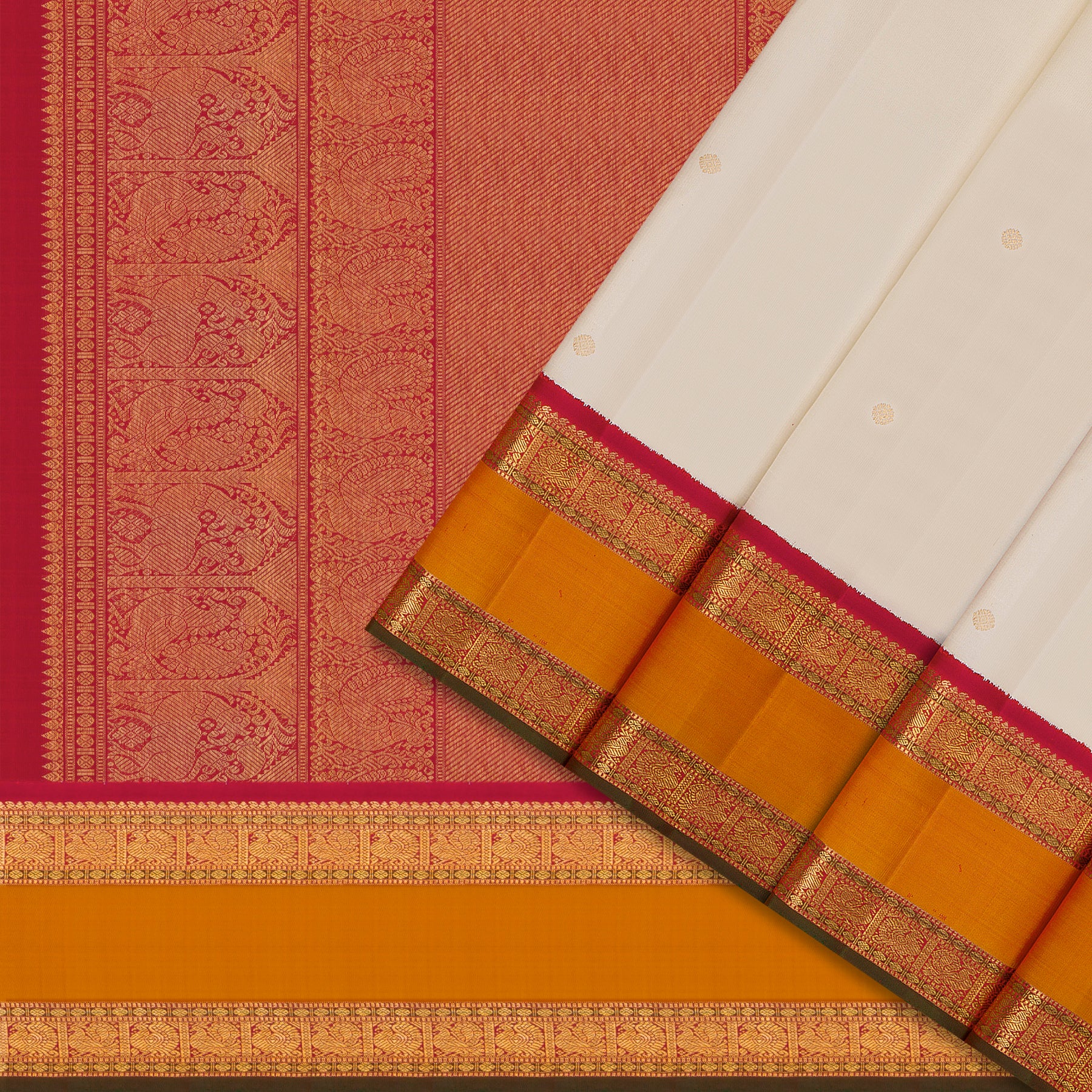 Kanakavalli Kanjivaram Silk Sari 26-110-HS001-02266 - Cover iew