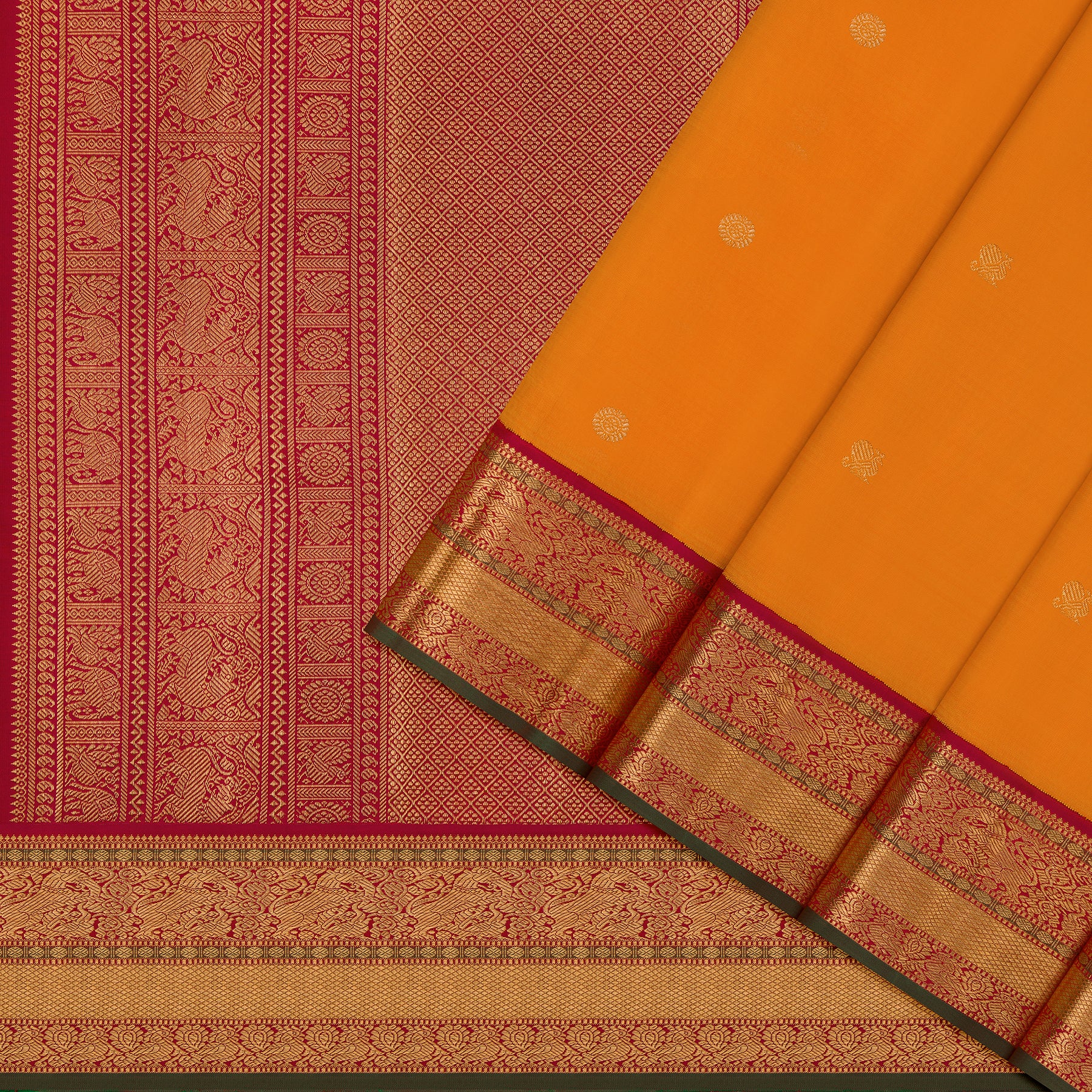 Kanakavalli Kanjivaram Silk Sari 26-110-HS001-02272 - Cover View