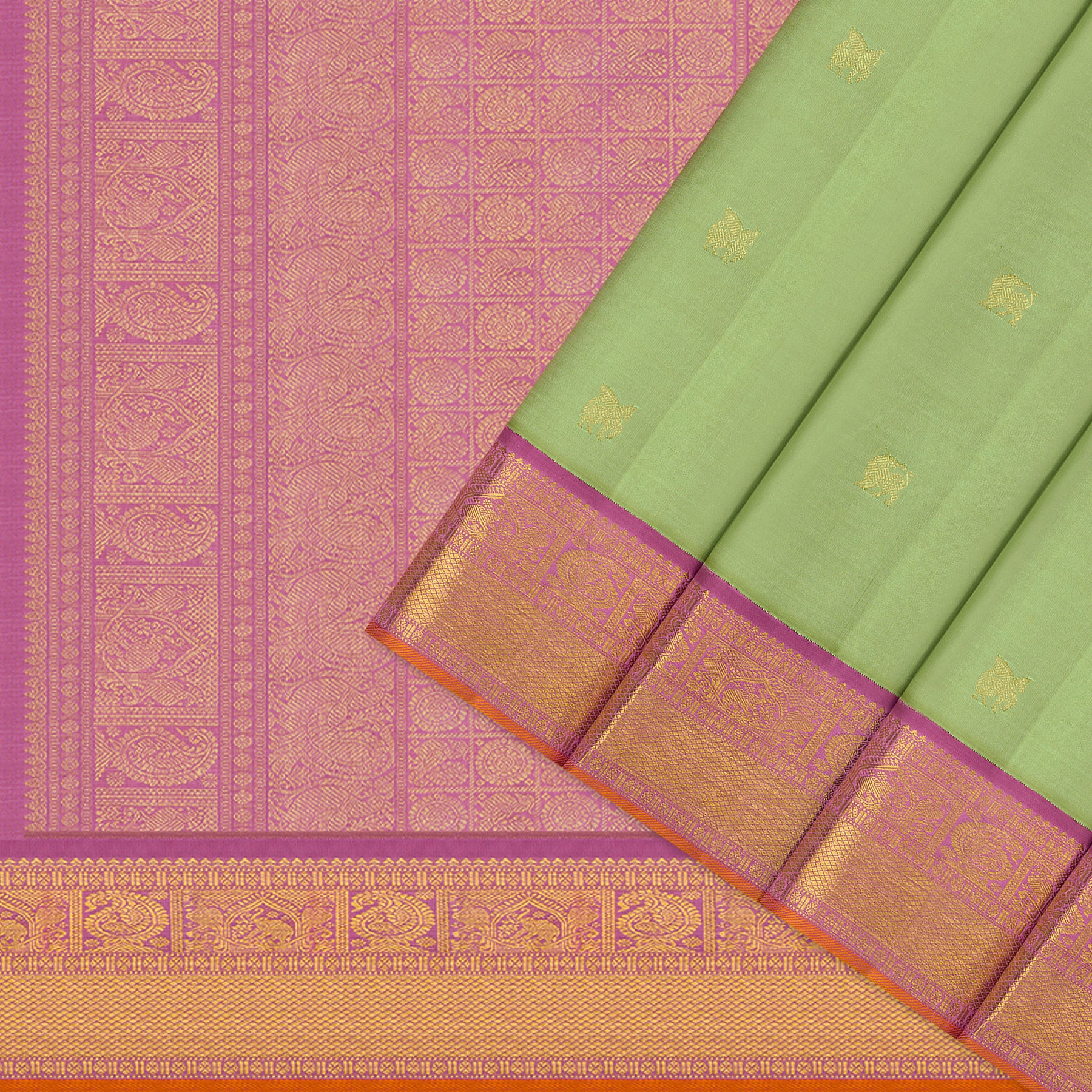 Kanakavalli Kanjivaram Silk Sari 26-110-HS001-02274 - Cover View