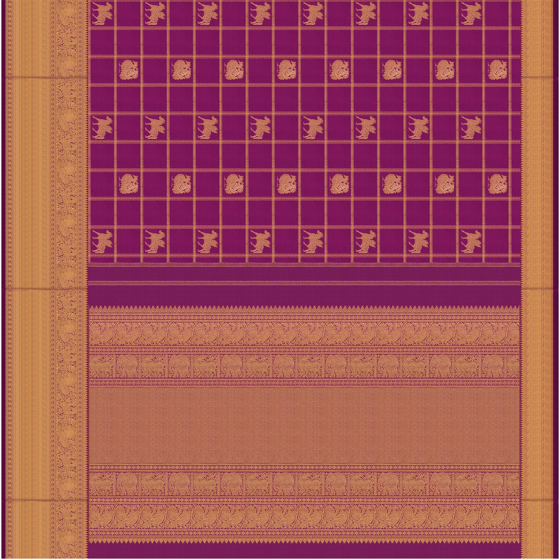 Kanakavalli Kanjivaram Silk Sari 26-110-HS001-02281 - Full View