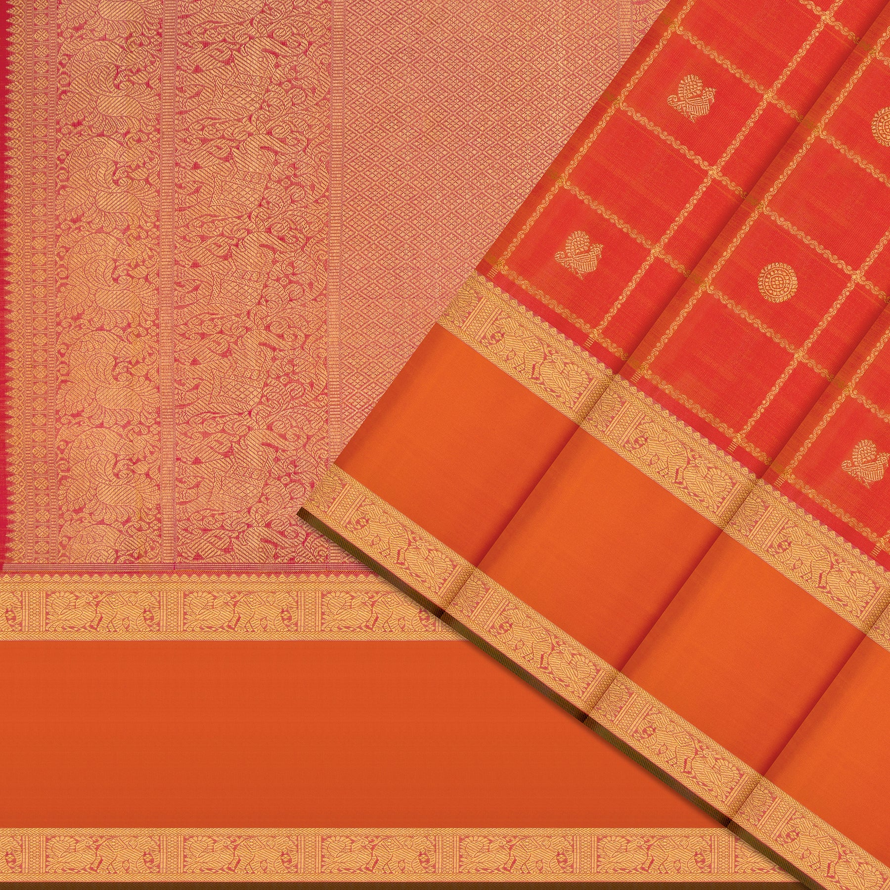 Kanakavalli Kanjivaram Silk Sari 26-110-HS001-02282 - Cover View