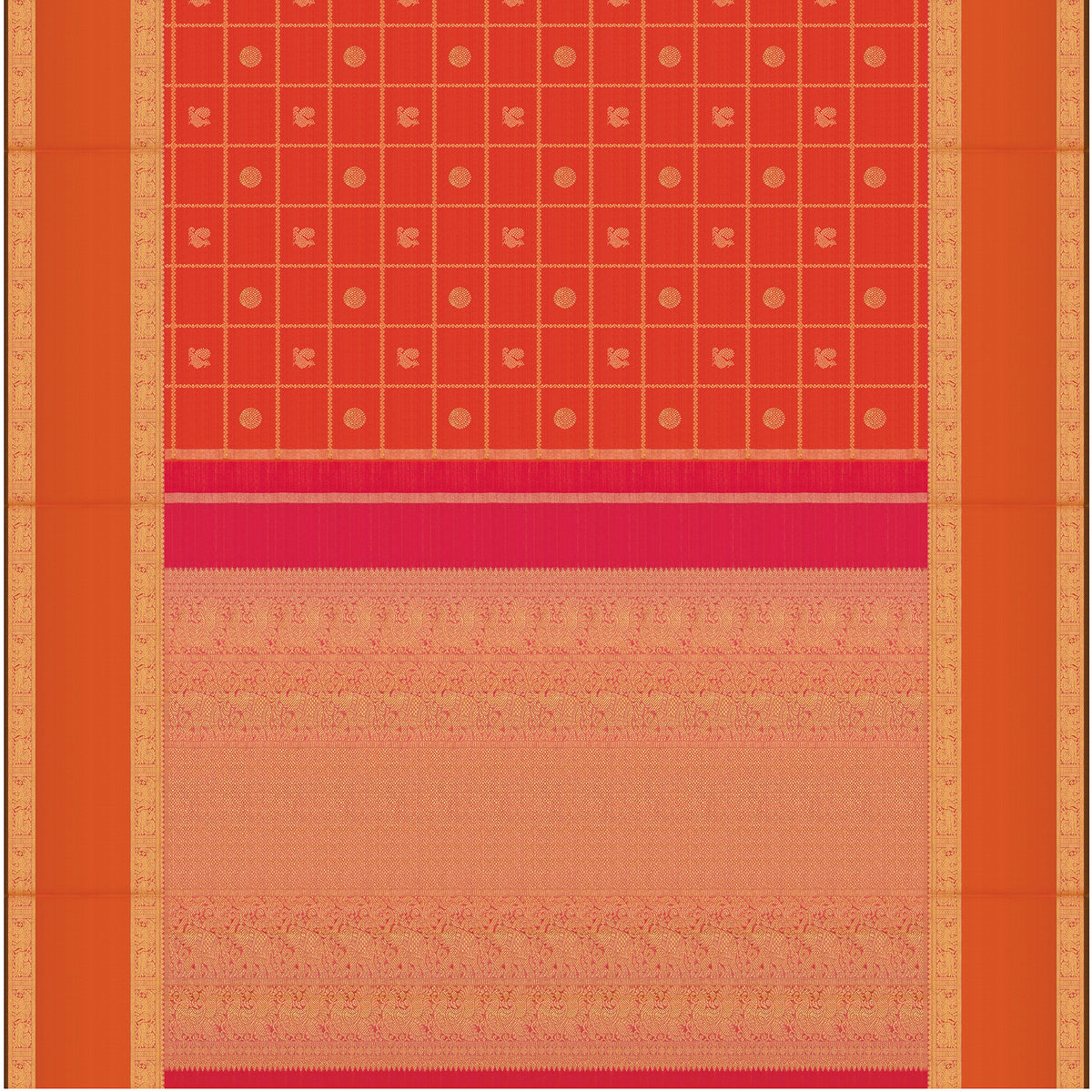 Kanakavalli Kanjivaram Silk Sari 26-110-HS001-02282 - Full View