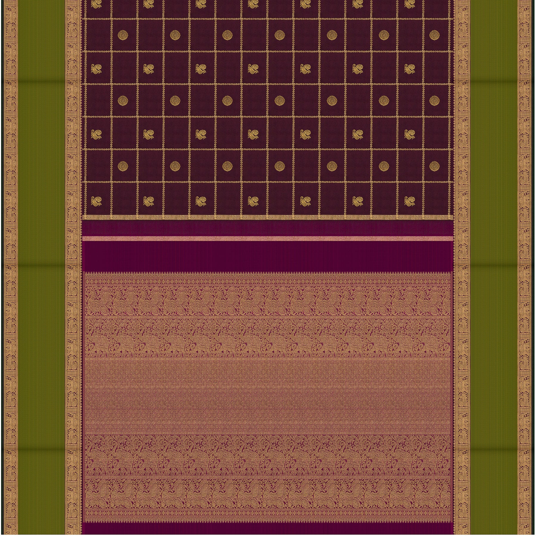 Kanakavalli Kanjivaram Silk Sari 26-110-HS001-02284 - Full View