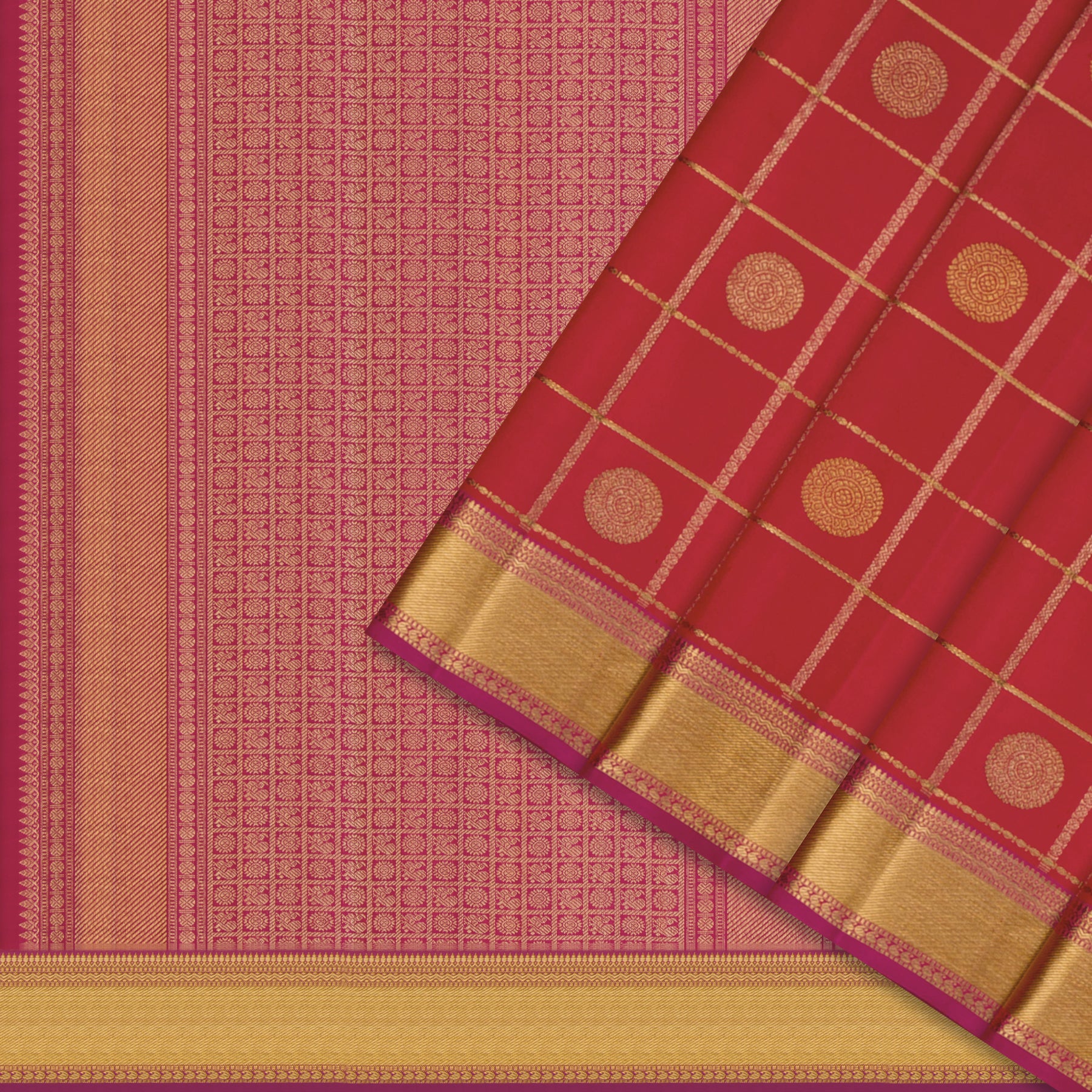 Kanakavalli Kanjivaram Silk Sari 26-110-HS001-02287 - Cover View