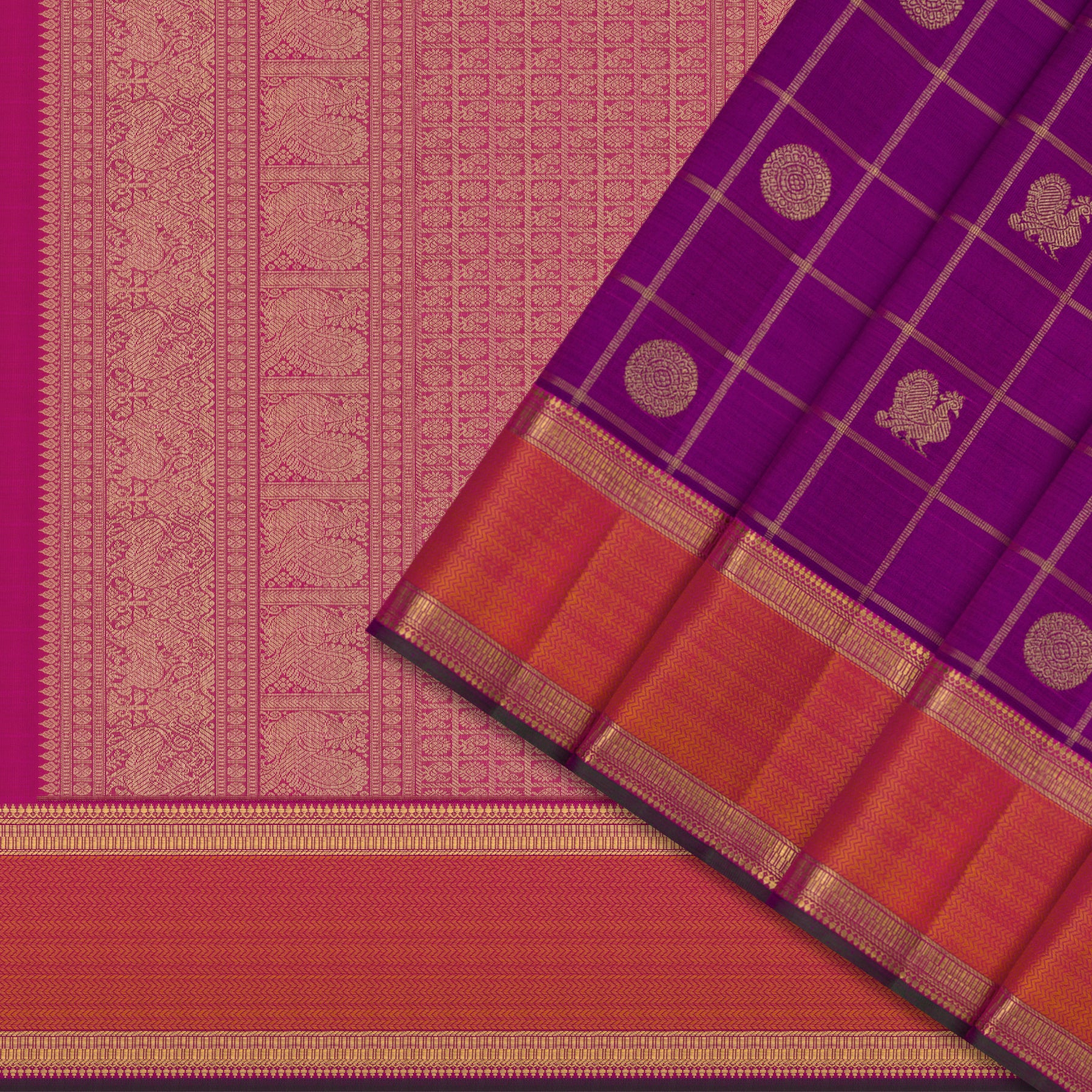 Kanakavalli Kanjivaram Silk Sari 26-110-HS001-02295 - Cover View