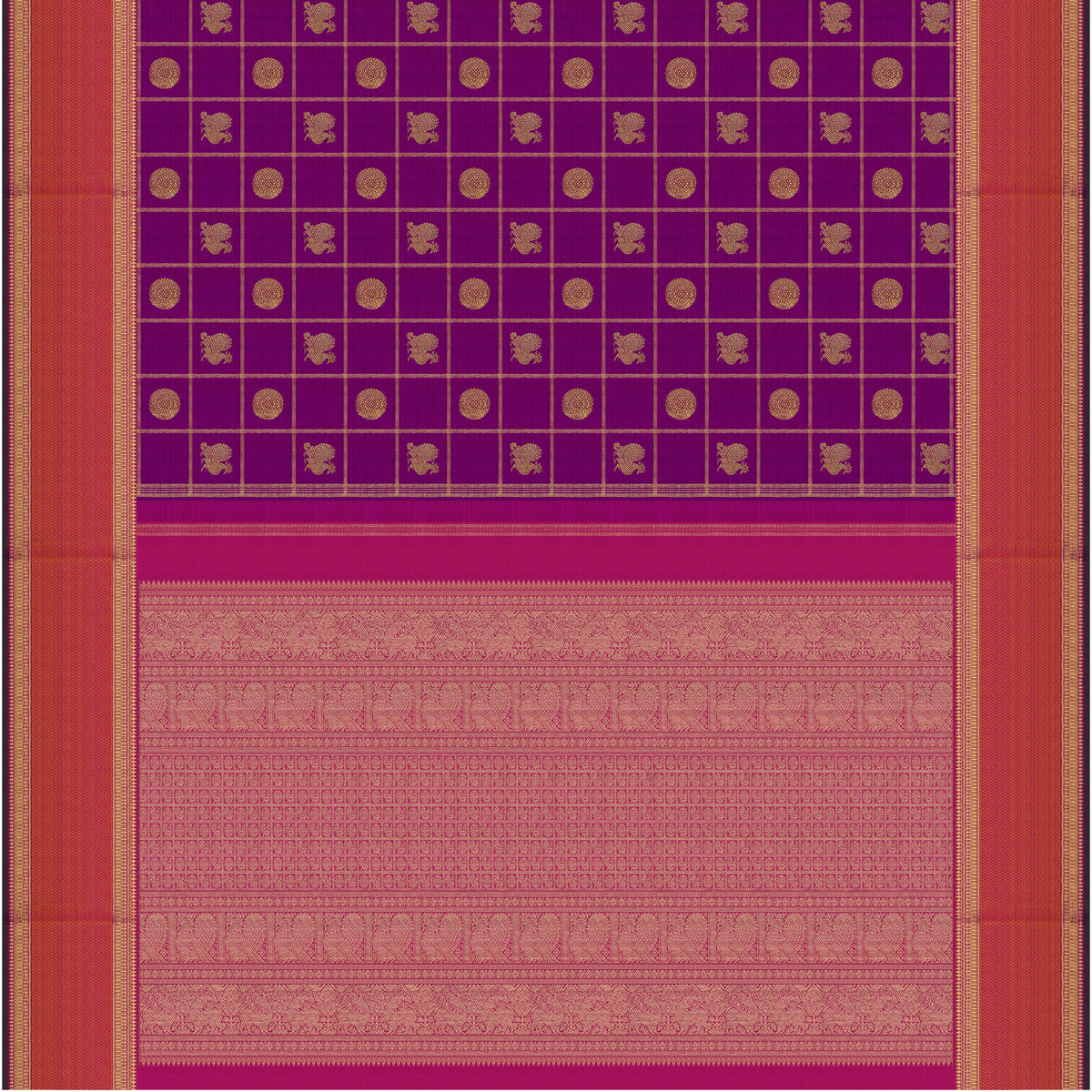 Kanakavalli Kanjivaram Silk Sari 26-110-HS001-02295 - Full View