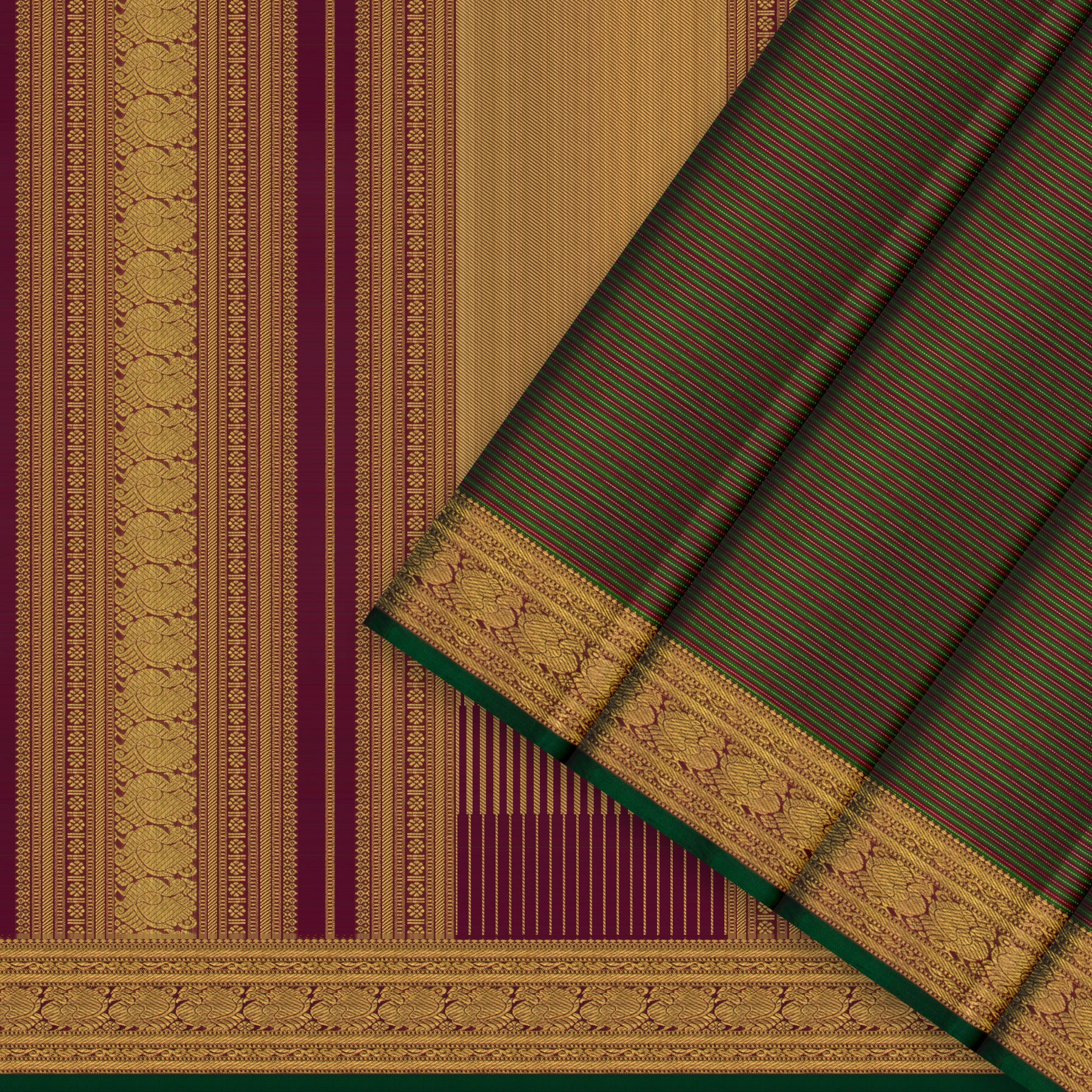 Kanakavalli Kanjivaram Silk Sari 26-110-HS001-02317 - Cover View