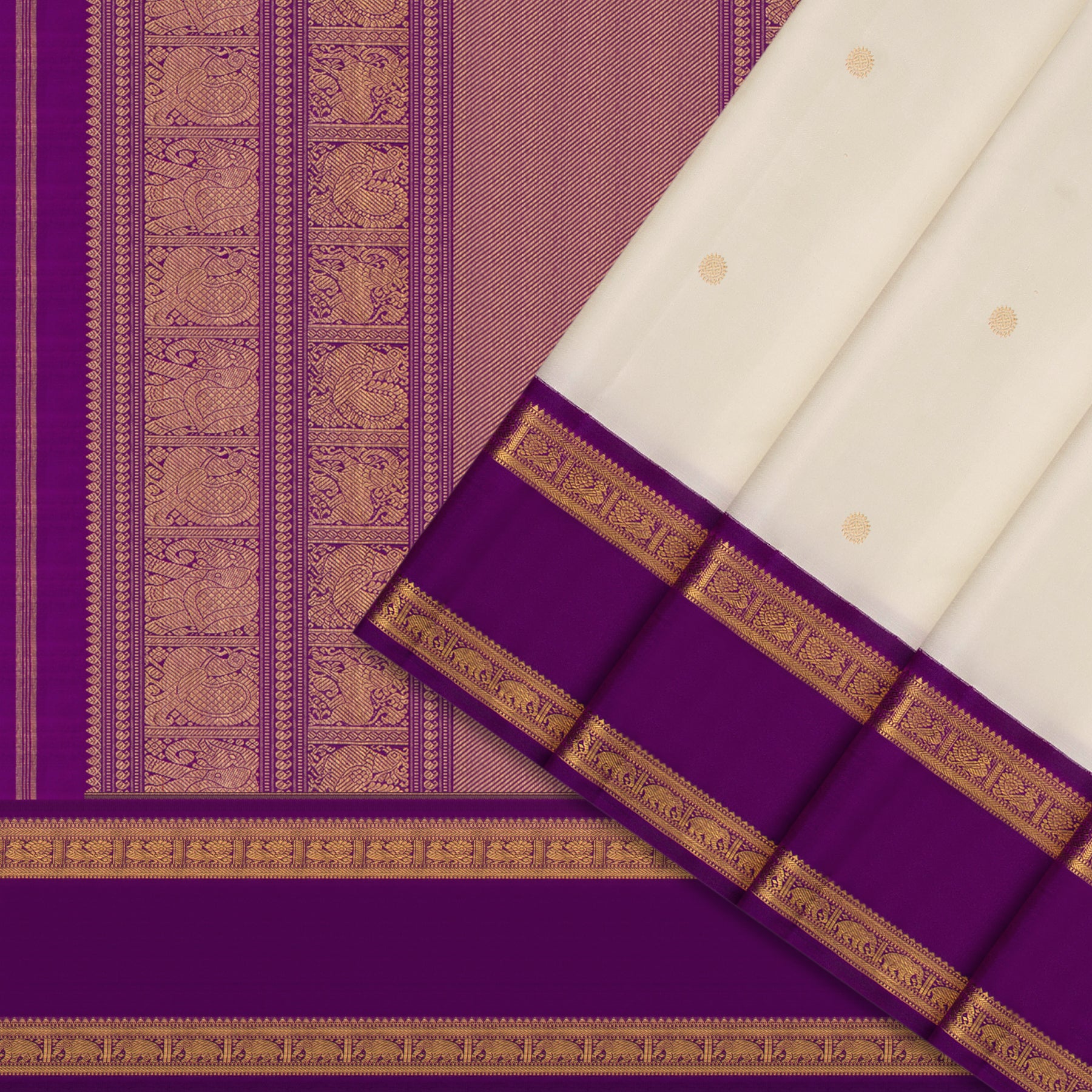 Kanakavalli Kanjivaram Silk Sari 26-110-HS001-03481 - Cover View