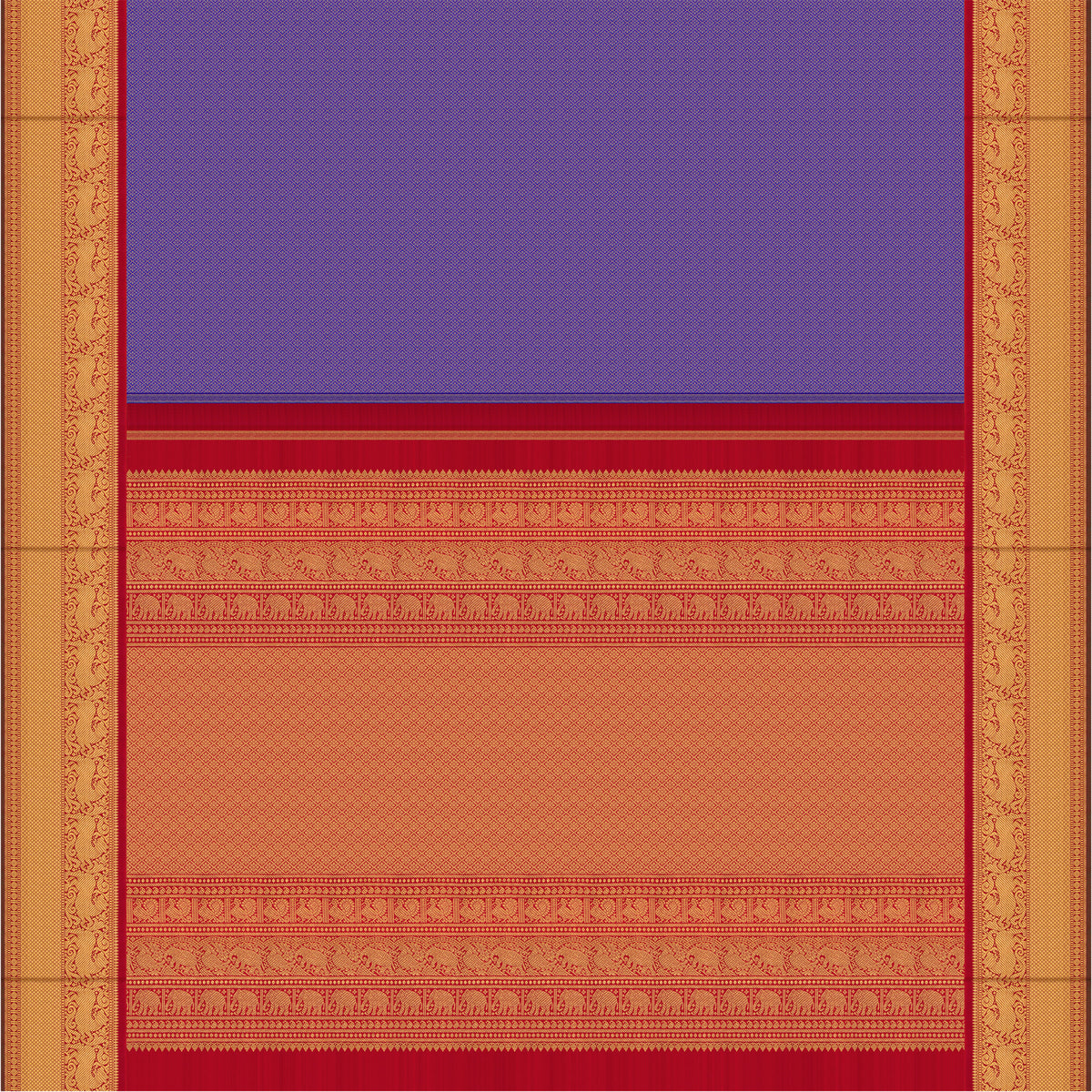 Kanakavalli Kanjivaram Silk Sari 26-110-HS001-03511 - Full View