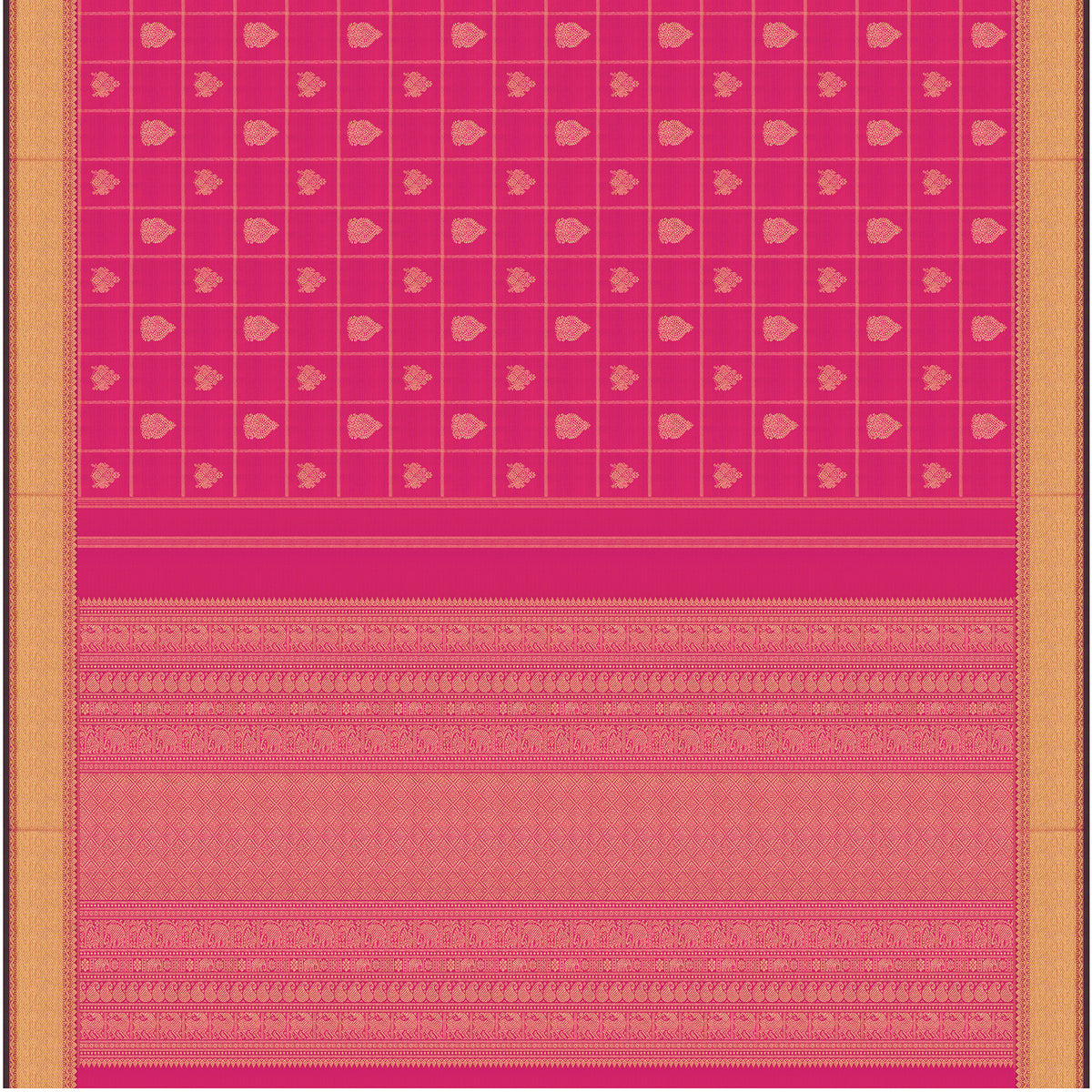 Kanakavalli Kanjivaram Silk Sari 26-110-HS001-03558 - Full View