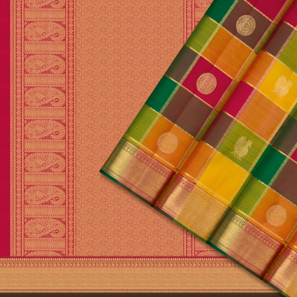 Kanakavalli Kanjivaram Silk Sari 26-110-HS001-03560 - Cover View
