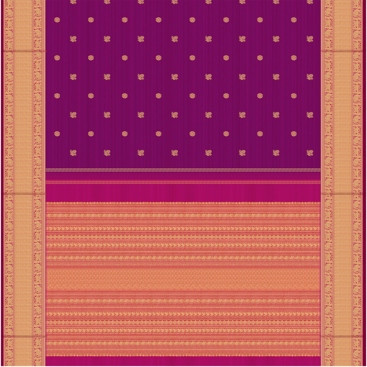 Kanakavalli Kanjivaram Silk Sari 26-110-HS001-03565 - Full View