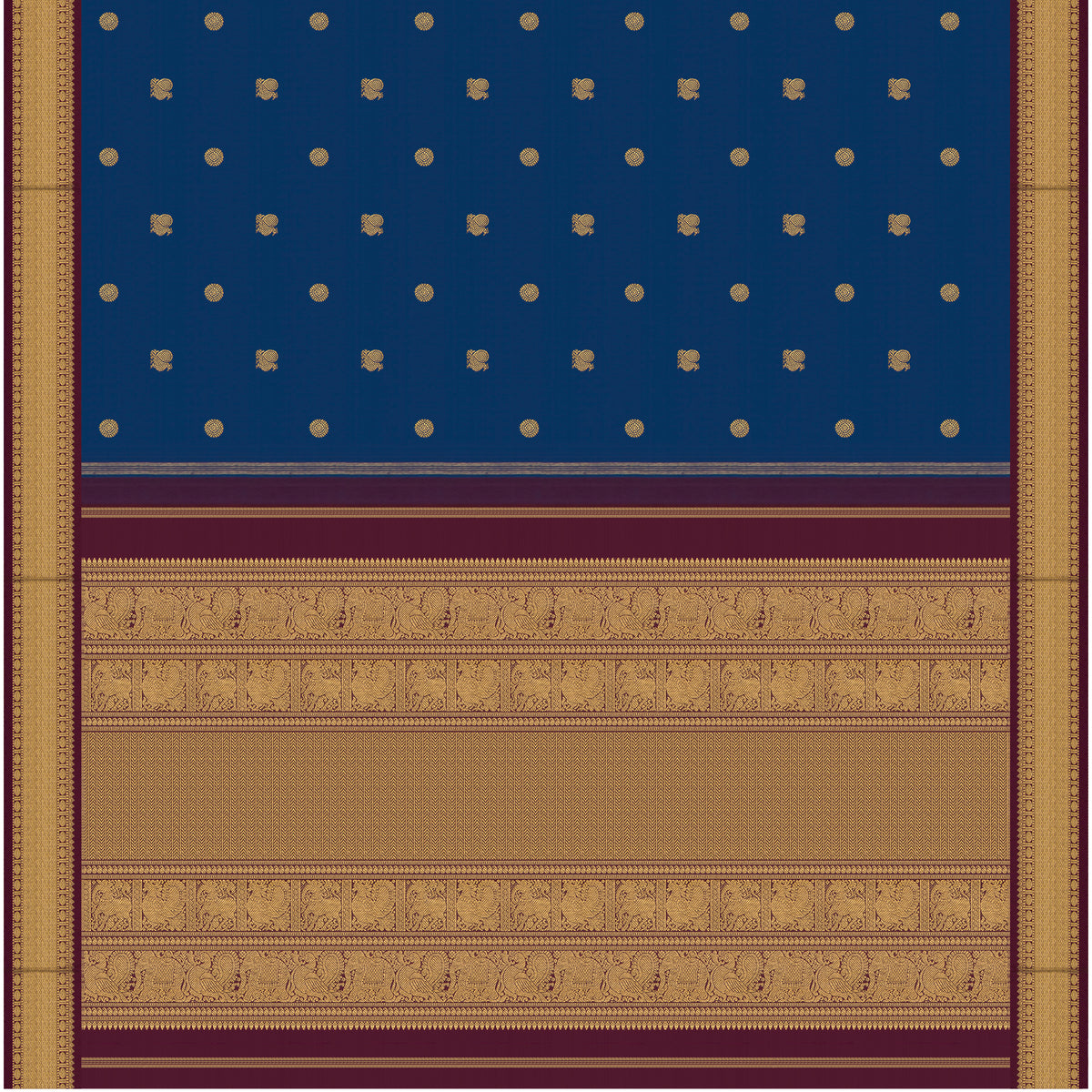 Kanakavalli Kanjivaram Silk Sari 26-110-HS001-03617 - Full View