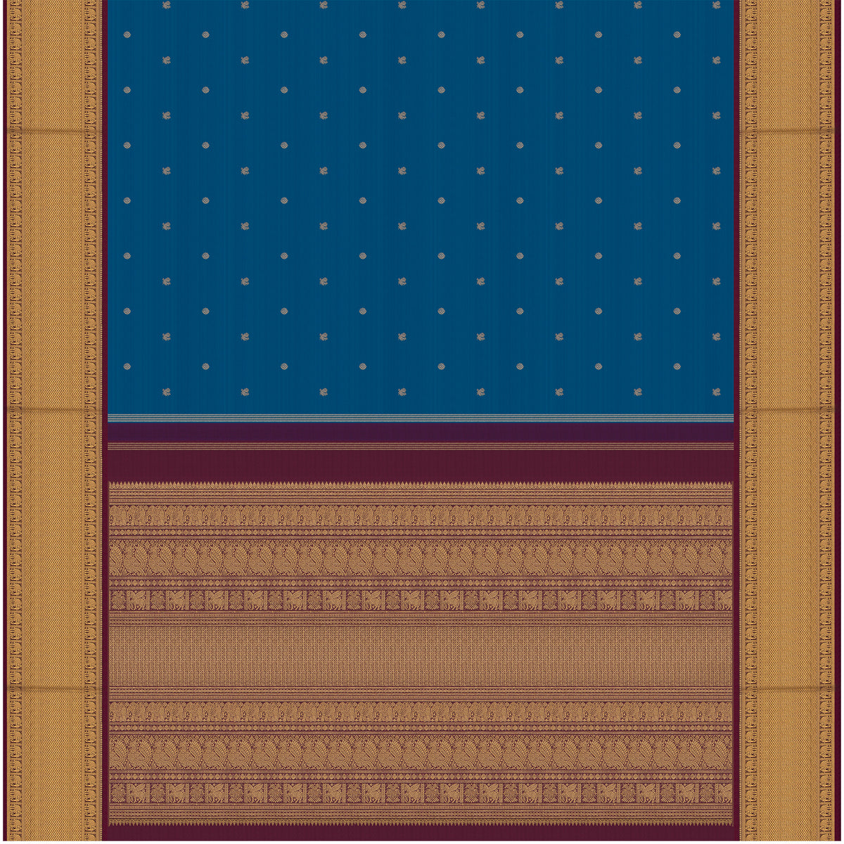 Kanakavalli Kanjivaram Silk Sari 26-110-HS001-03619 - Full View