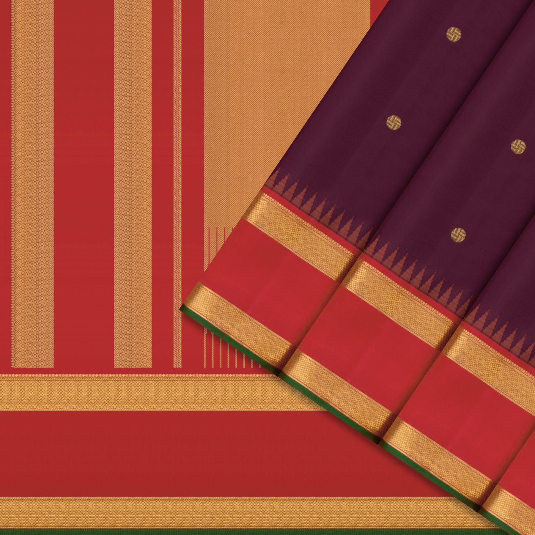 Kanakavalli Kanjivaram Silk Sari 26-110-HS001-03634 - Cover View