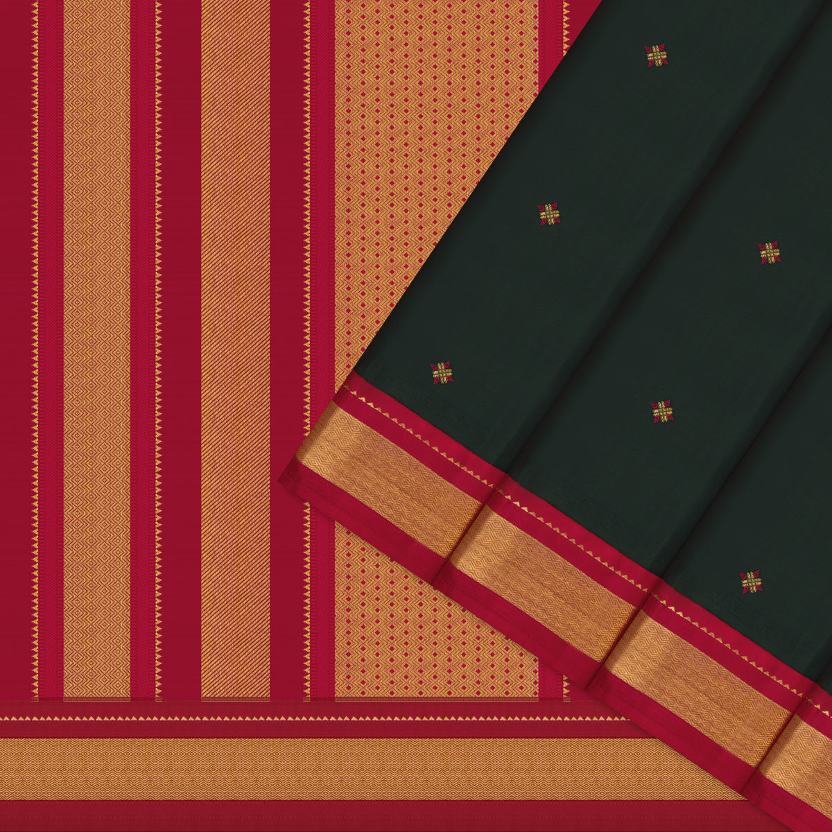 Kanakavalli Kanjivaram Silk Sari 26-110-HS001-03635 - Cover View