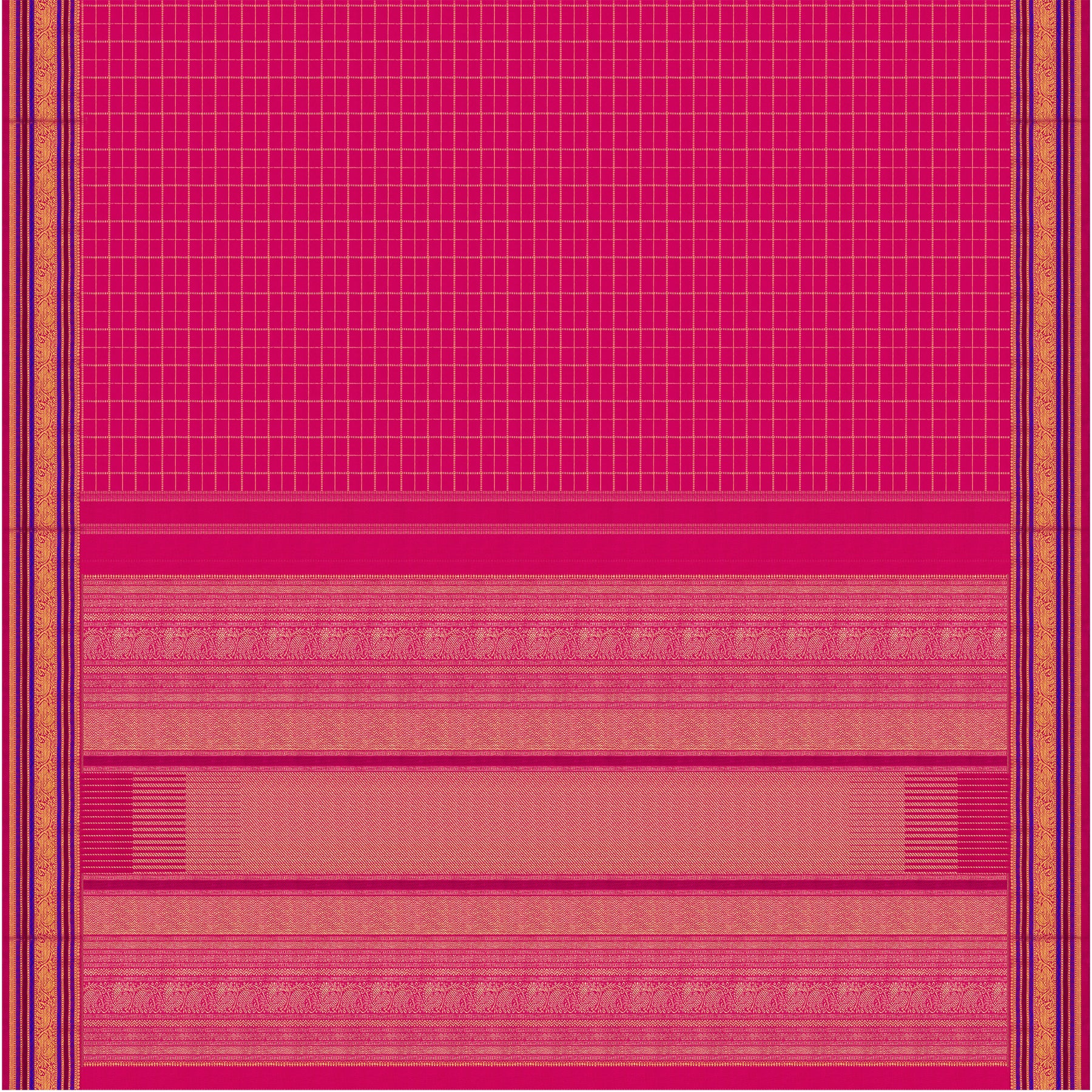 Kanakavalli Kanjivaram Silk Sari 26-110-HS001-03636 - Full View