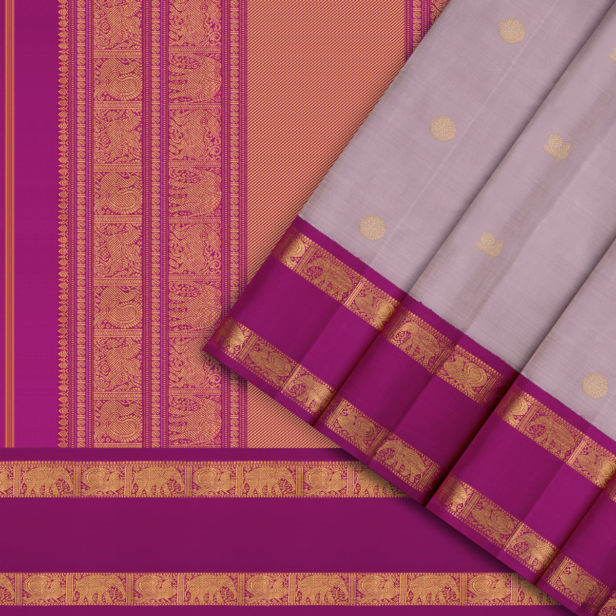 Kanakavalli Kanjivaram Silk Sari 26-110-HS001-04182 - Cover View