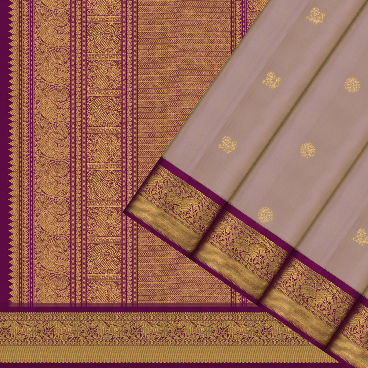 Kanakavalli Kanjivaram Silk Sari 26-110-HS001-04186 - Cover View