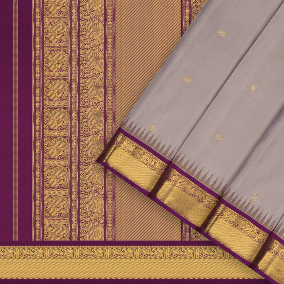 Kanakavalli Kanjivaram Silk Sari 26-110-HS001-04192 - Cover View
