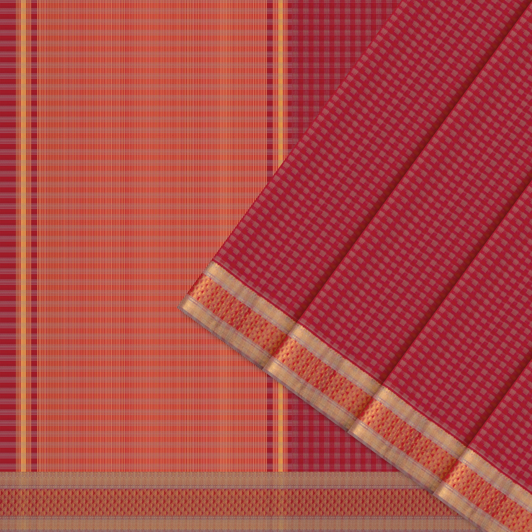 Kanakavalli Mangalgiri Cotton Sari 26-261-HS003-00736 - Cover View