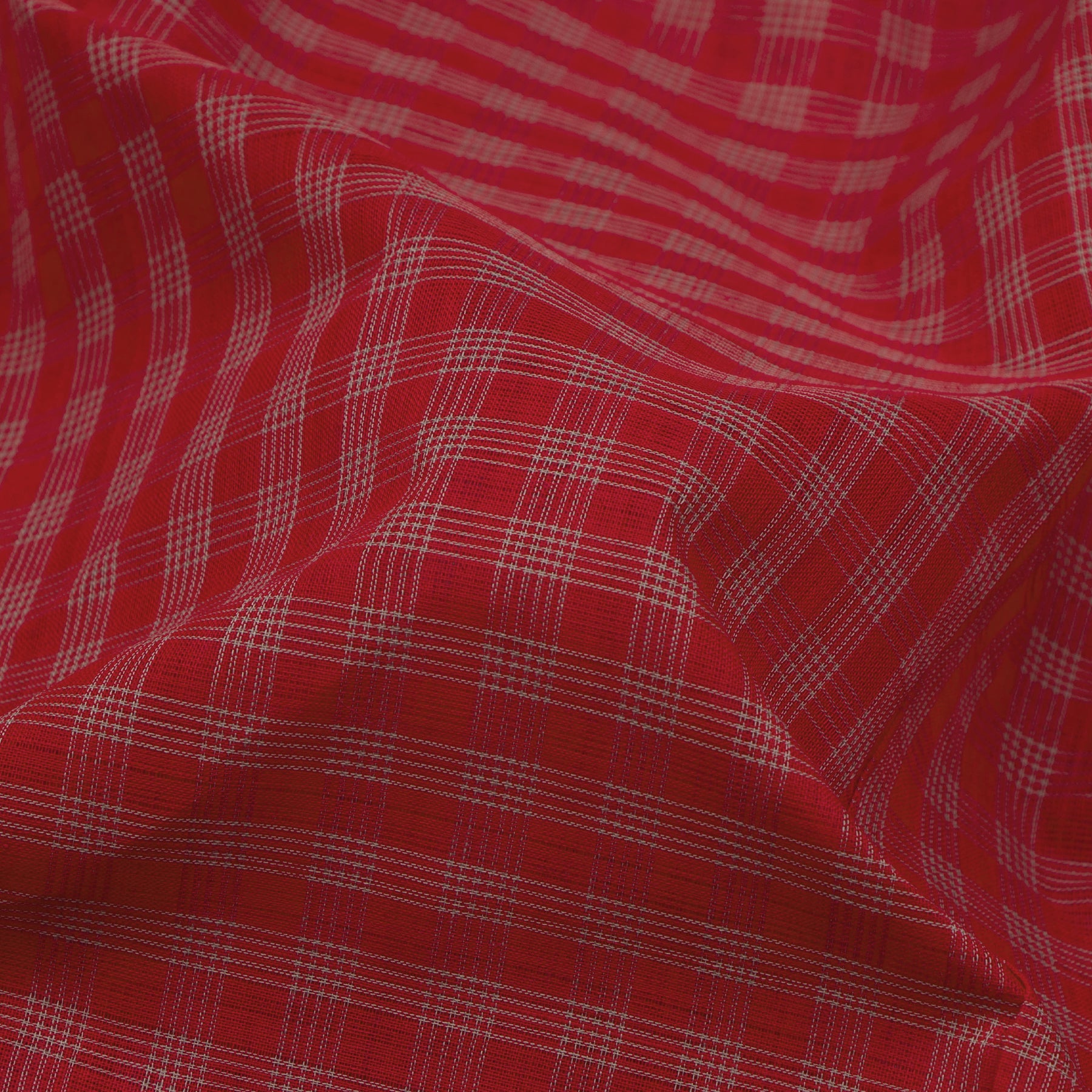 Kanakavalli Mangalgiri Cotton Sari 26-261-HS003-00736 - Fabric View