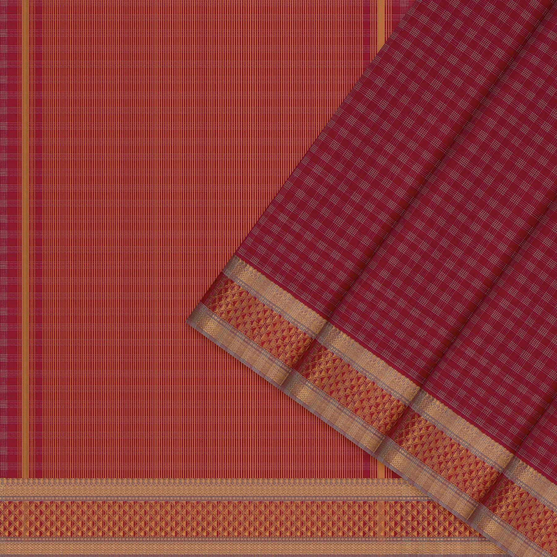 Kanakavalli Mangalgiri Cotton Sari 26-261-HS003-00737 - Cover View