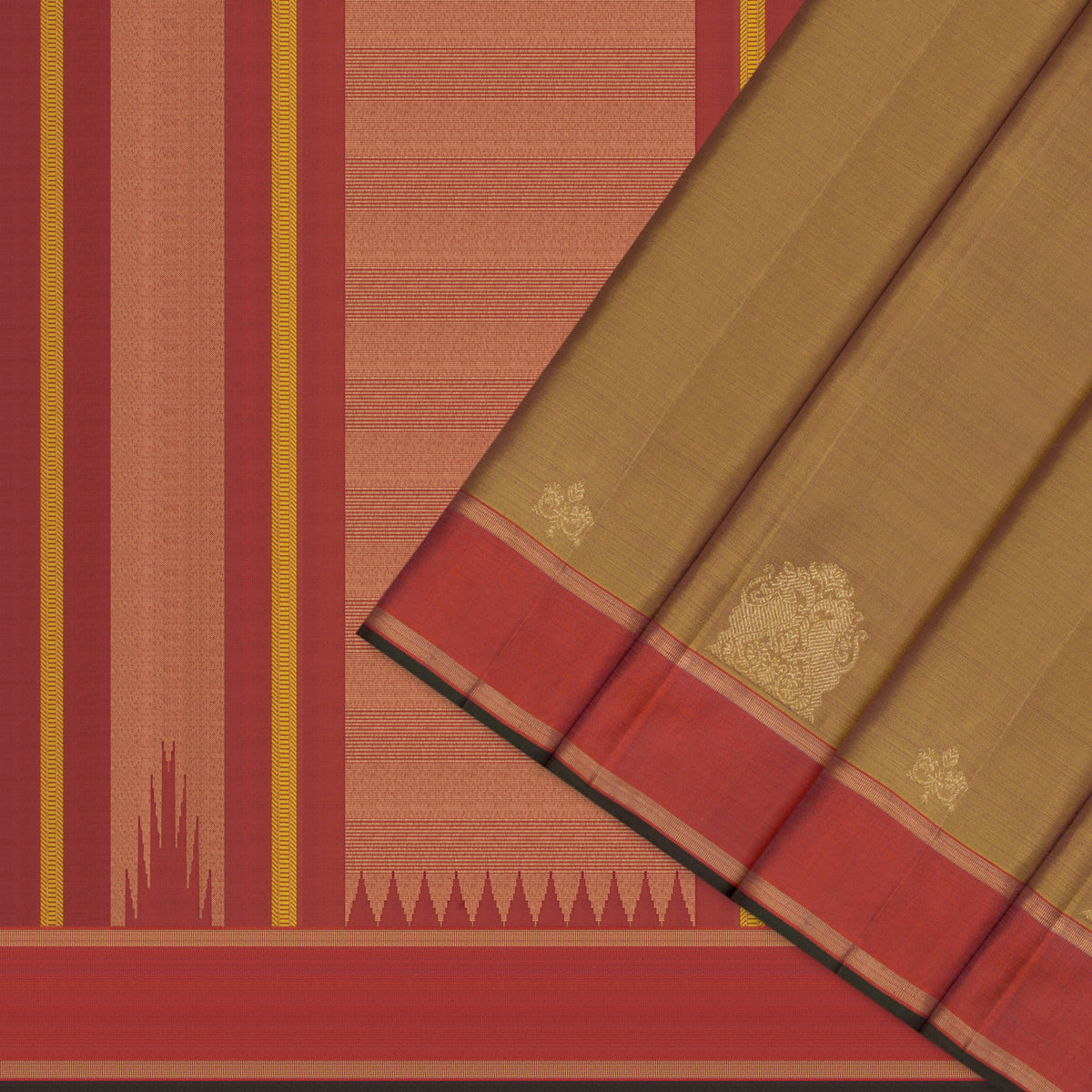 Kanakavalli Kanjivaram Silk Sari 26-595-HS001-00465 - Cover View