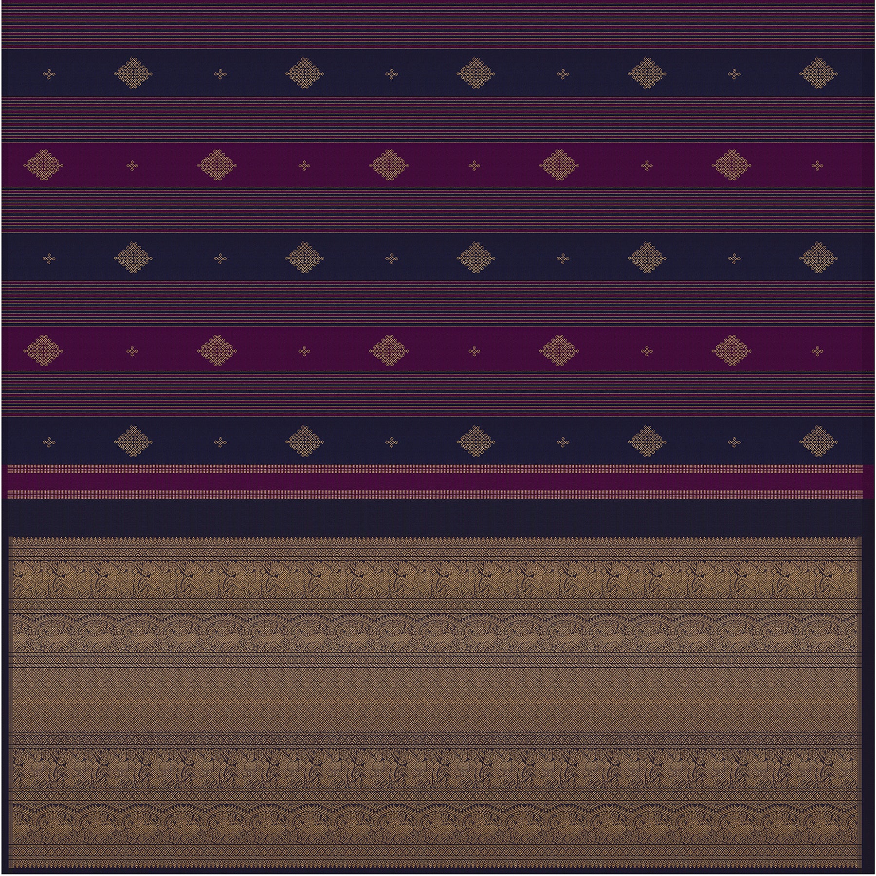 Kanakavalli Kanjivaram Silk Sari 26-595-HS001-00492 - Full View