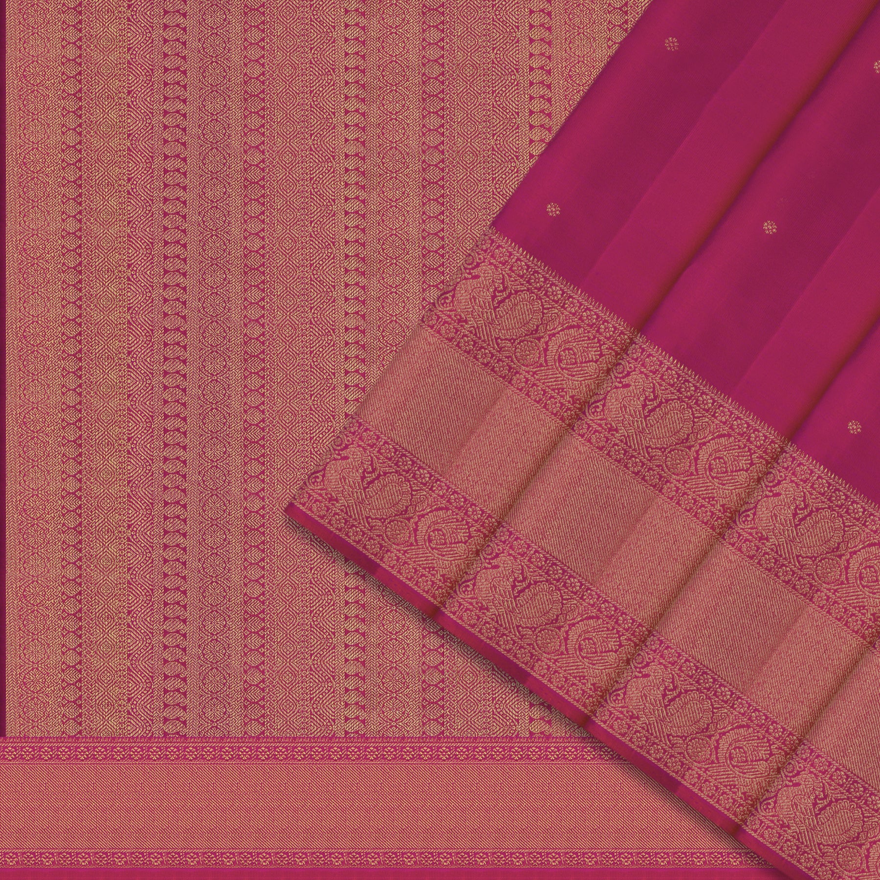 Kanakavalli Kanjivaram Silk Sari 26-595-HS001-00515 - Cover View