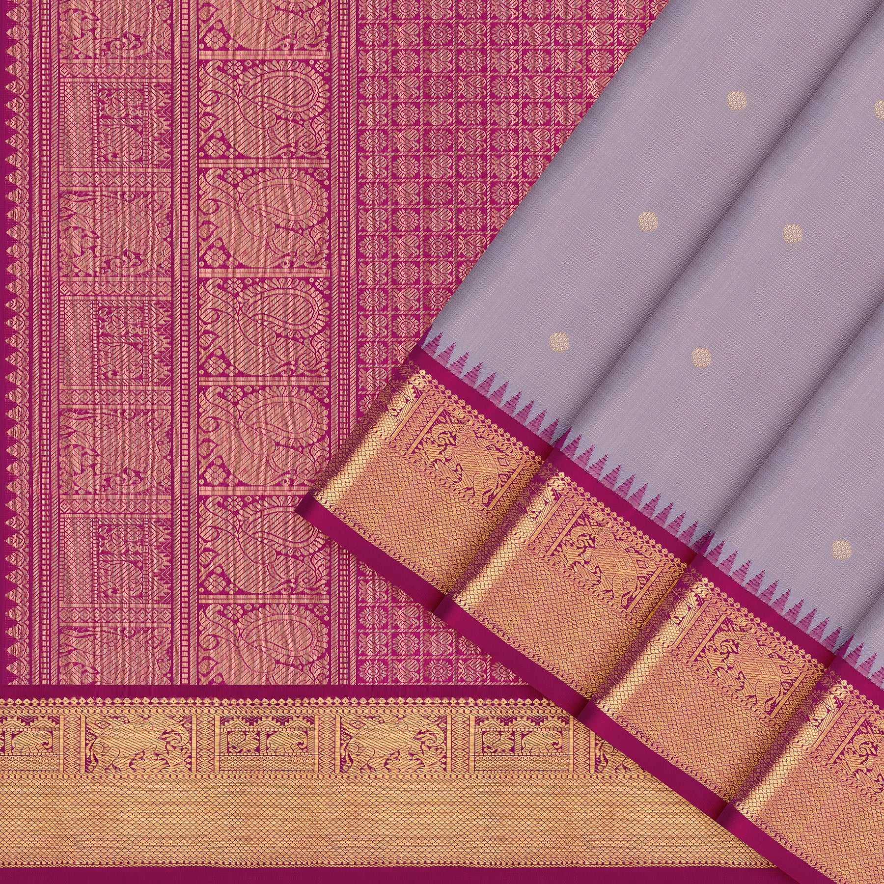 Kanakavalli Kanjivaram Silk Sari 26-595-HS001-00526 - Cover View