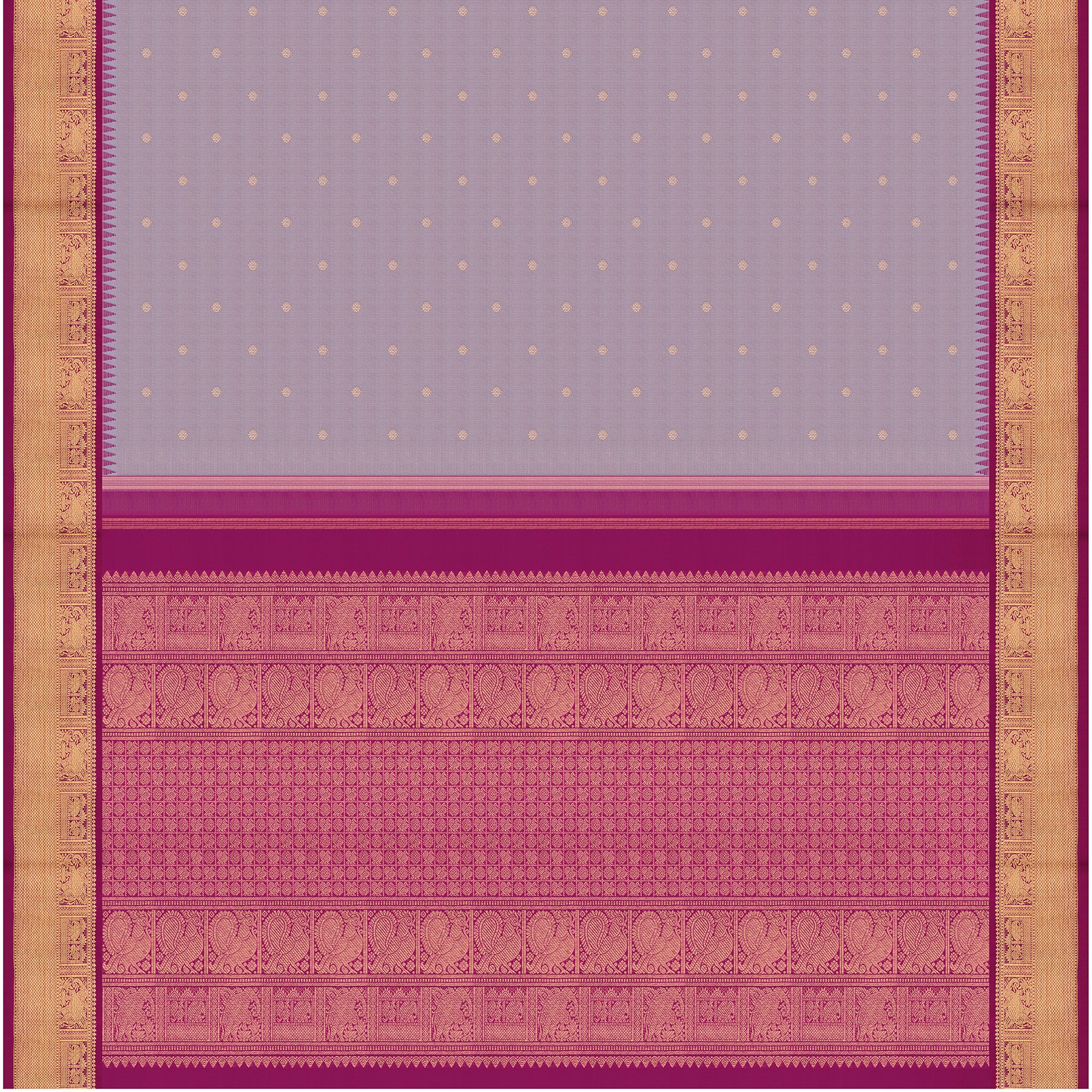 Kanakavalli Kanjivaram Silk Sari 26-595-HS001-00526 - Full View