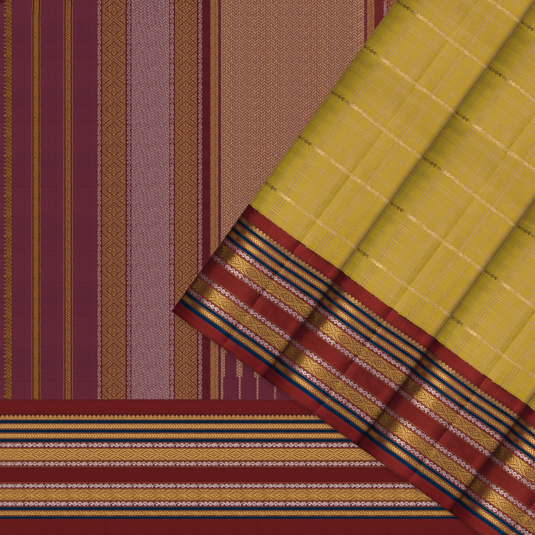 Kanakavalli Kanjivaram Silk Sari 26-595-HS001-00536 - Cover View