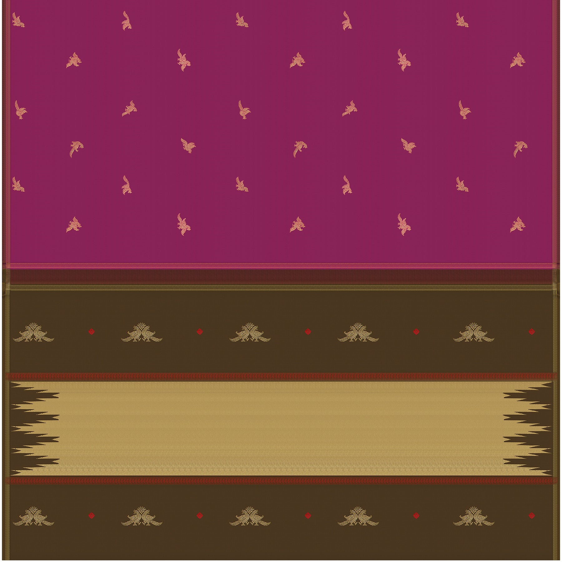 Kanakavalli Kanjivaram Silk Sari 26-595-HS001-01013 - Full View