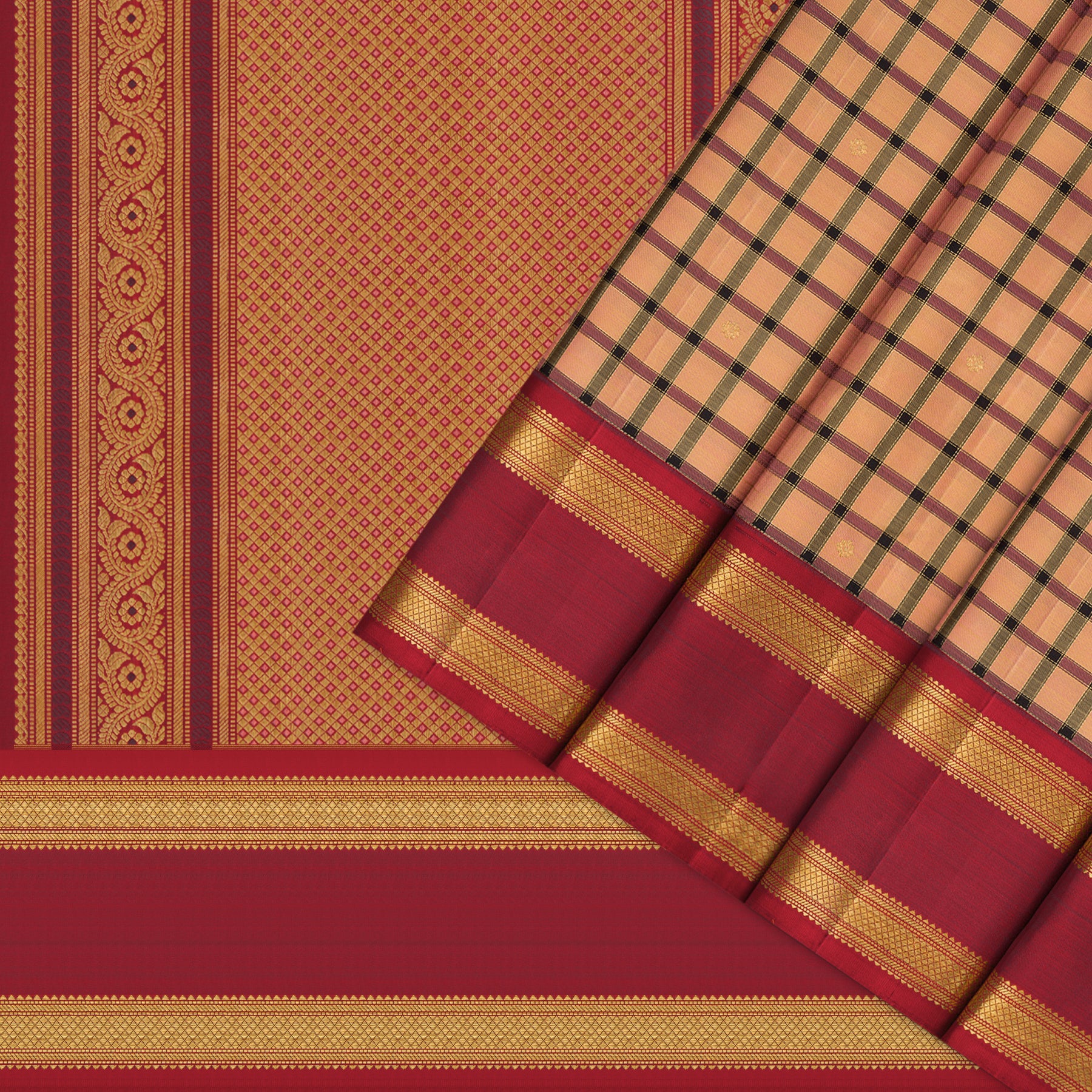 Kanakavalli Kanjivaram Silk Sari 26-595-HS001-01074 - Cover View